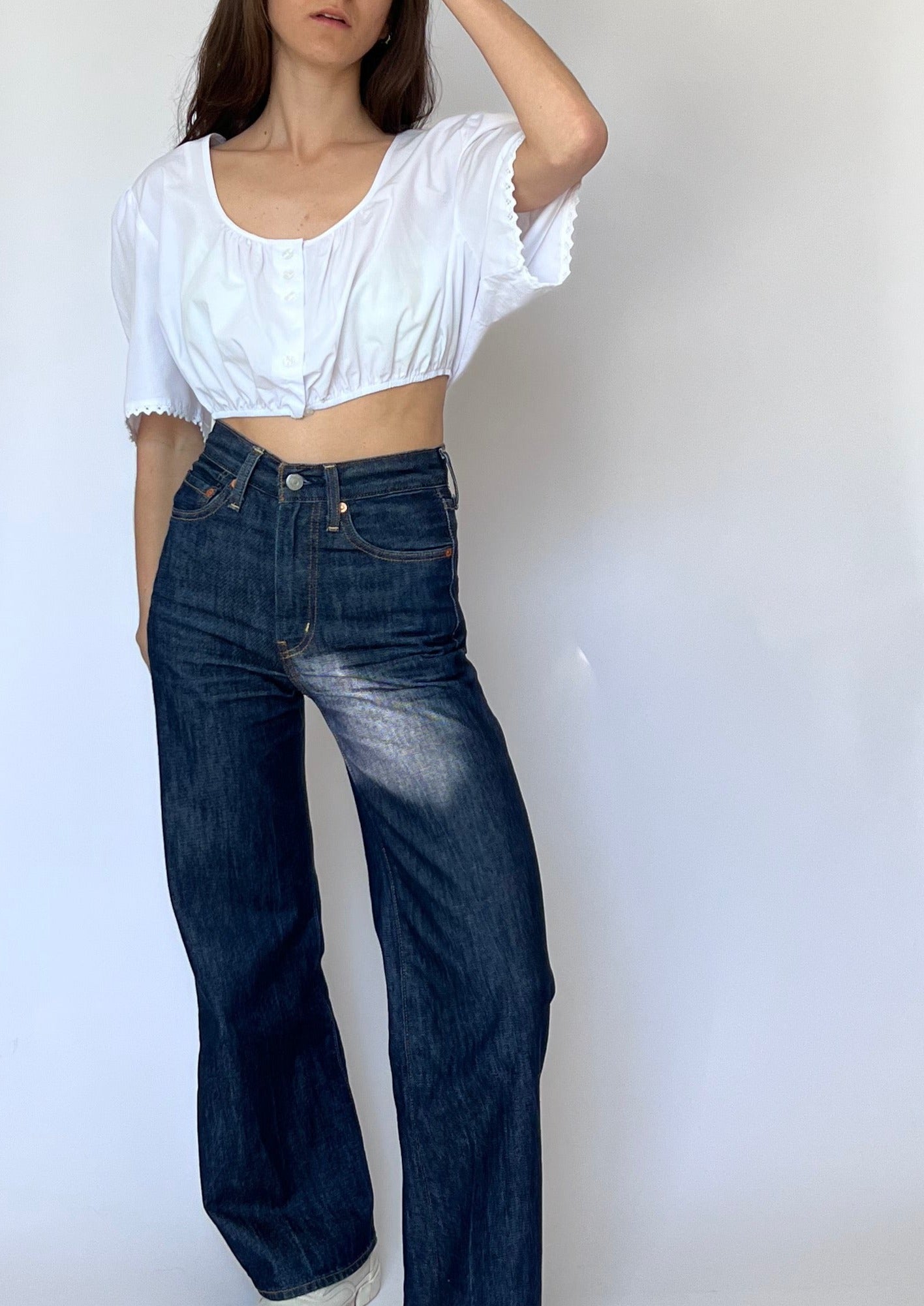 Vintage Cotton Crop Top M/L