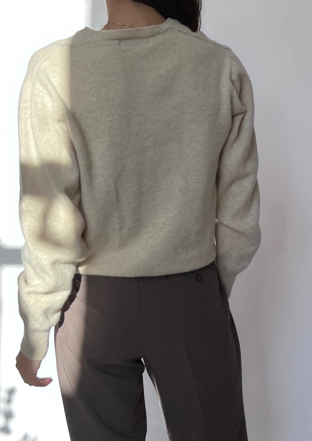 Cream Lambswool Jumper XS/S