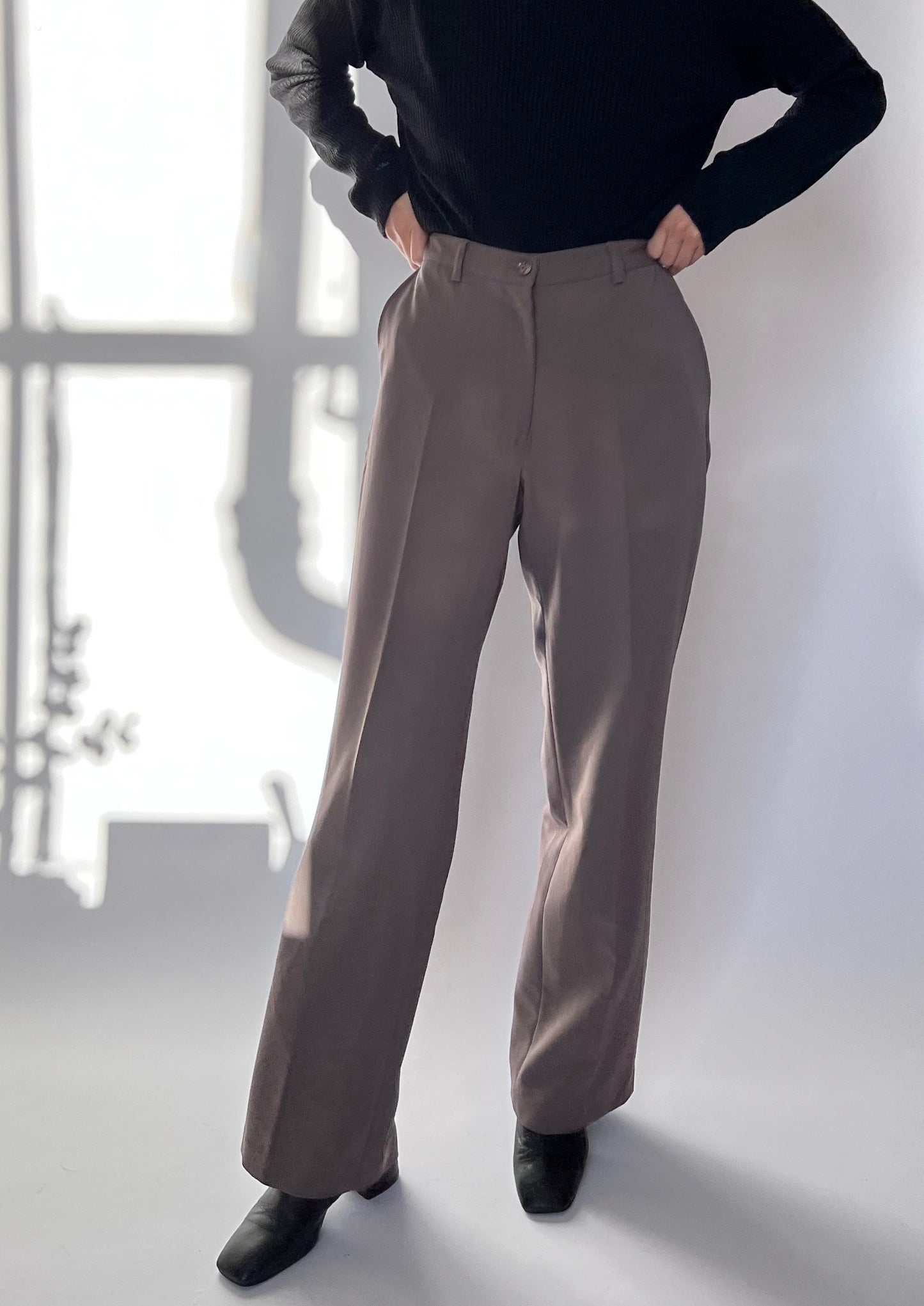 High Waisted Flared Trousers W'30"