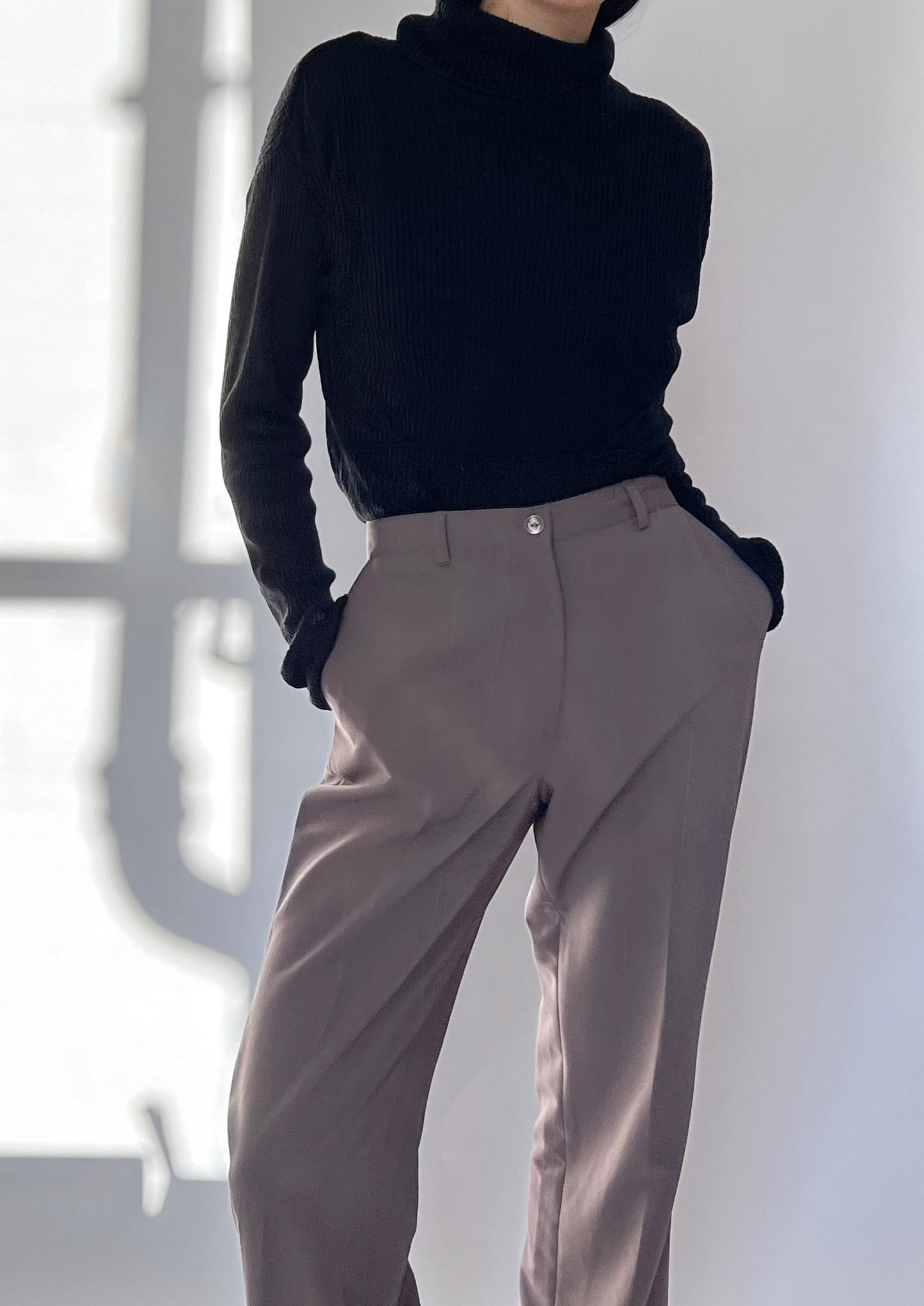 High Waisted Flared Trousers W'30"