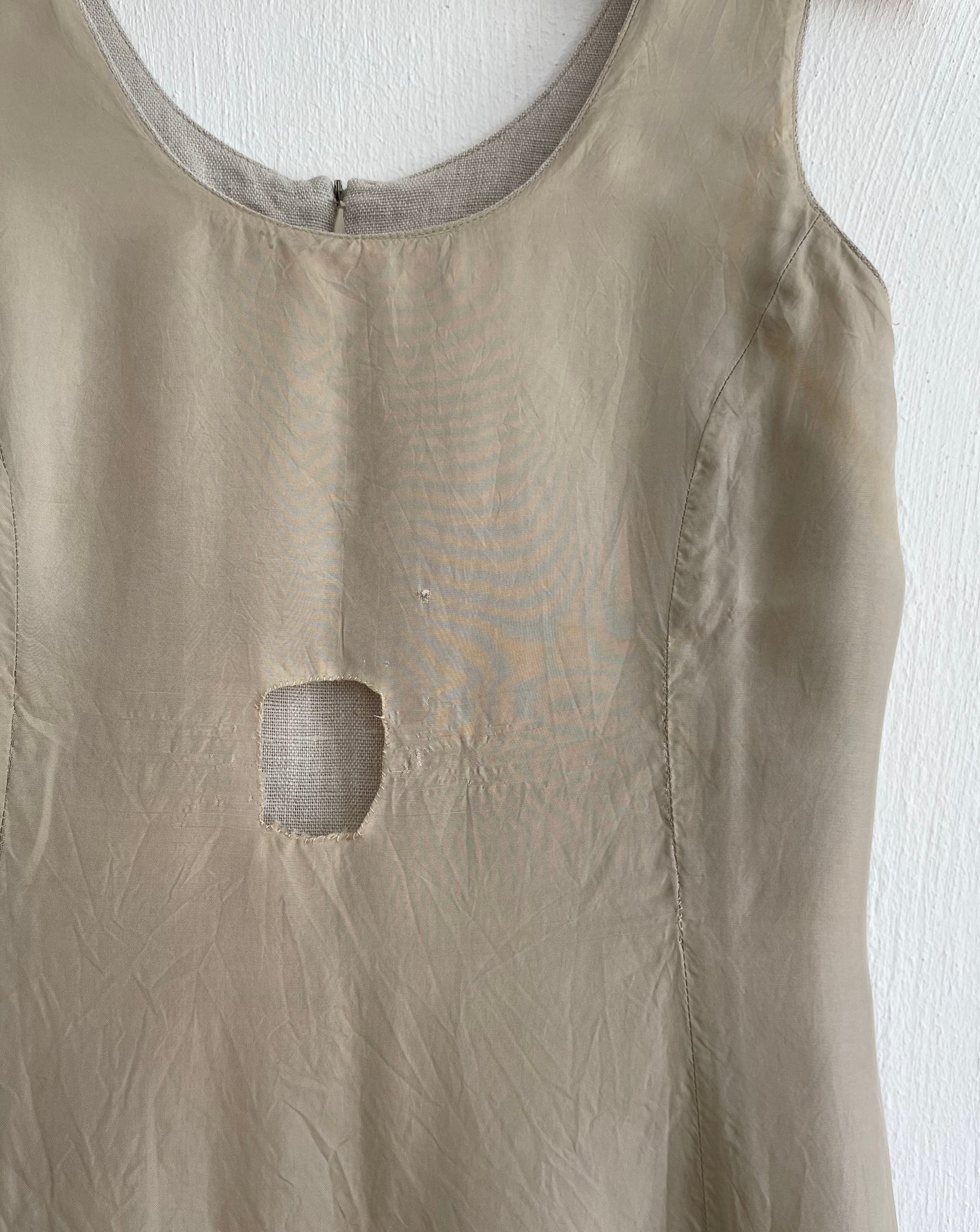 Vintage Minimal Linen Dress Size S-M