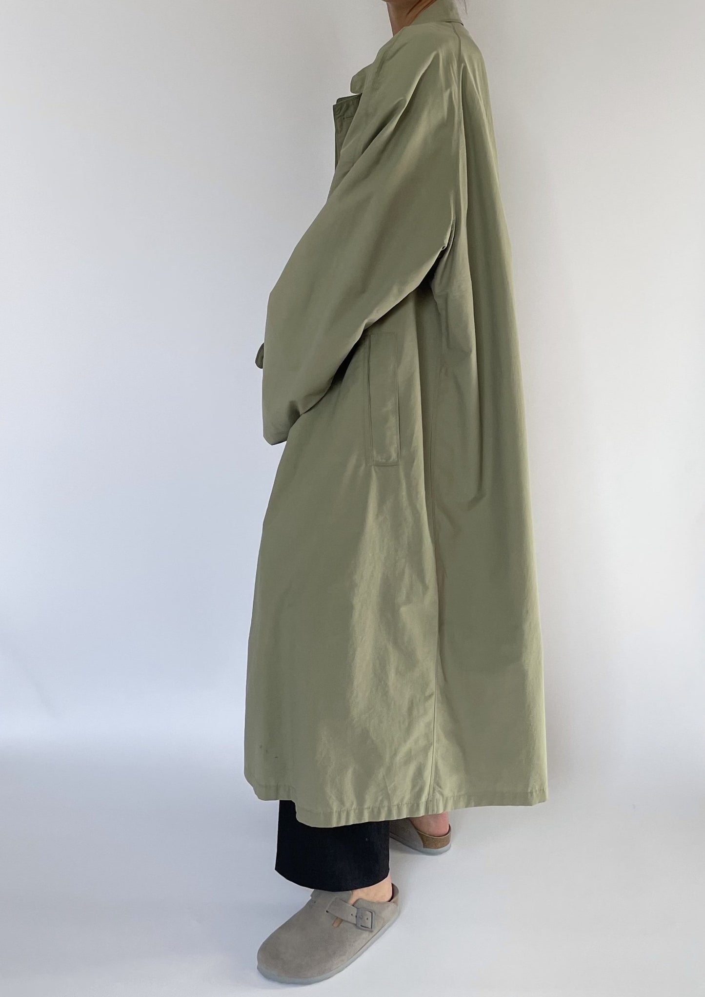 Vintage Khaki Trench Coat S/M/L