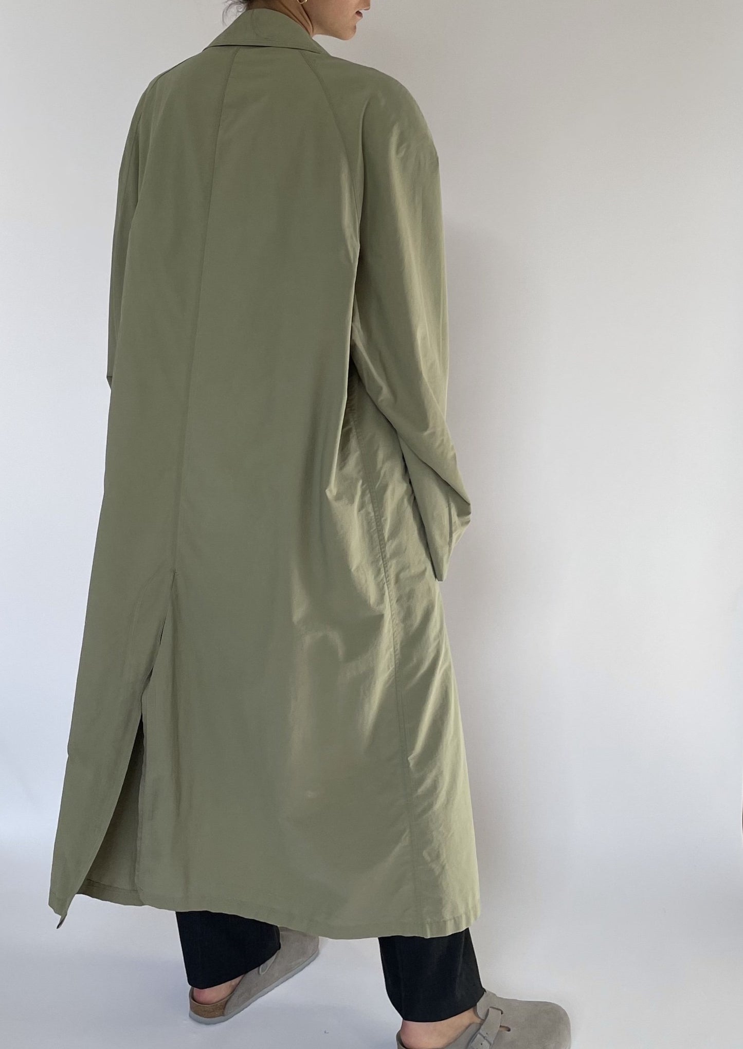 Vintage Khaki Trench Coat S/M/L