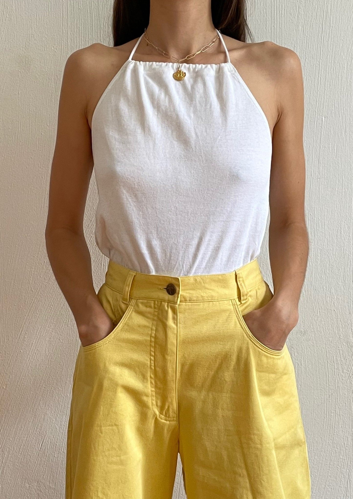 Vintage 90s Halterneck Top Size S