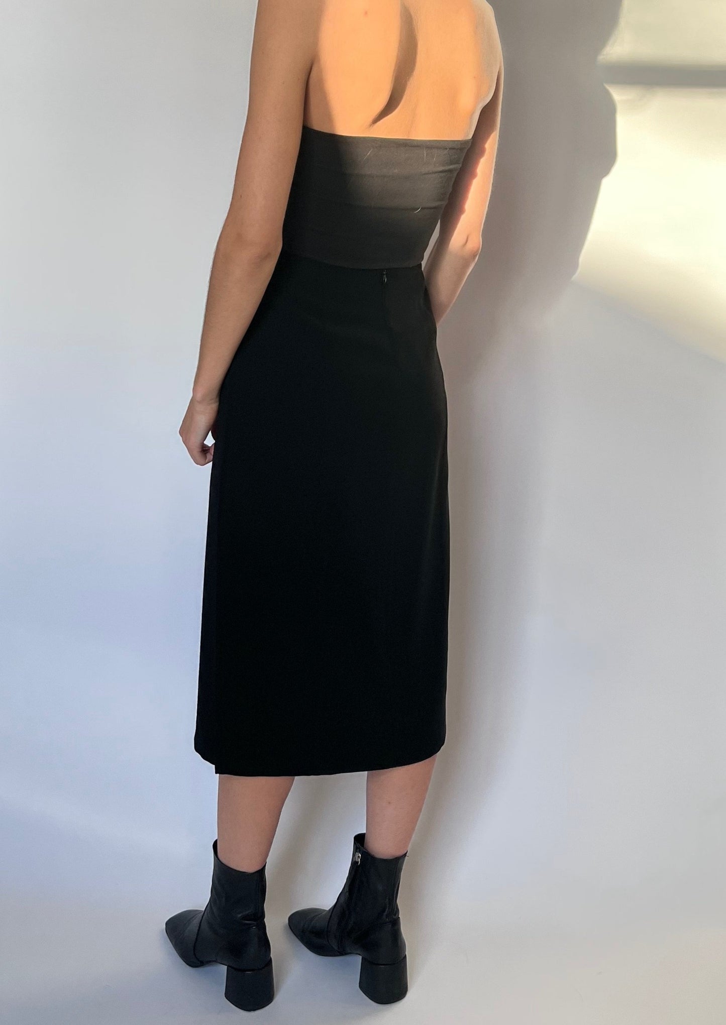 Mugler Front Split Midi Skirt W'26.5" XS/S