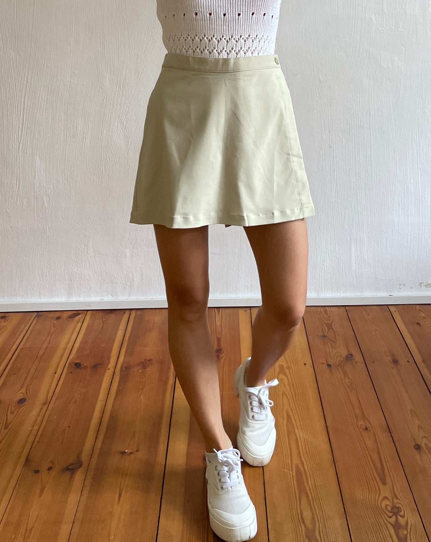 Vintage Deadstock Neutral Skort Size M Waist 29"