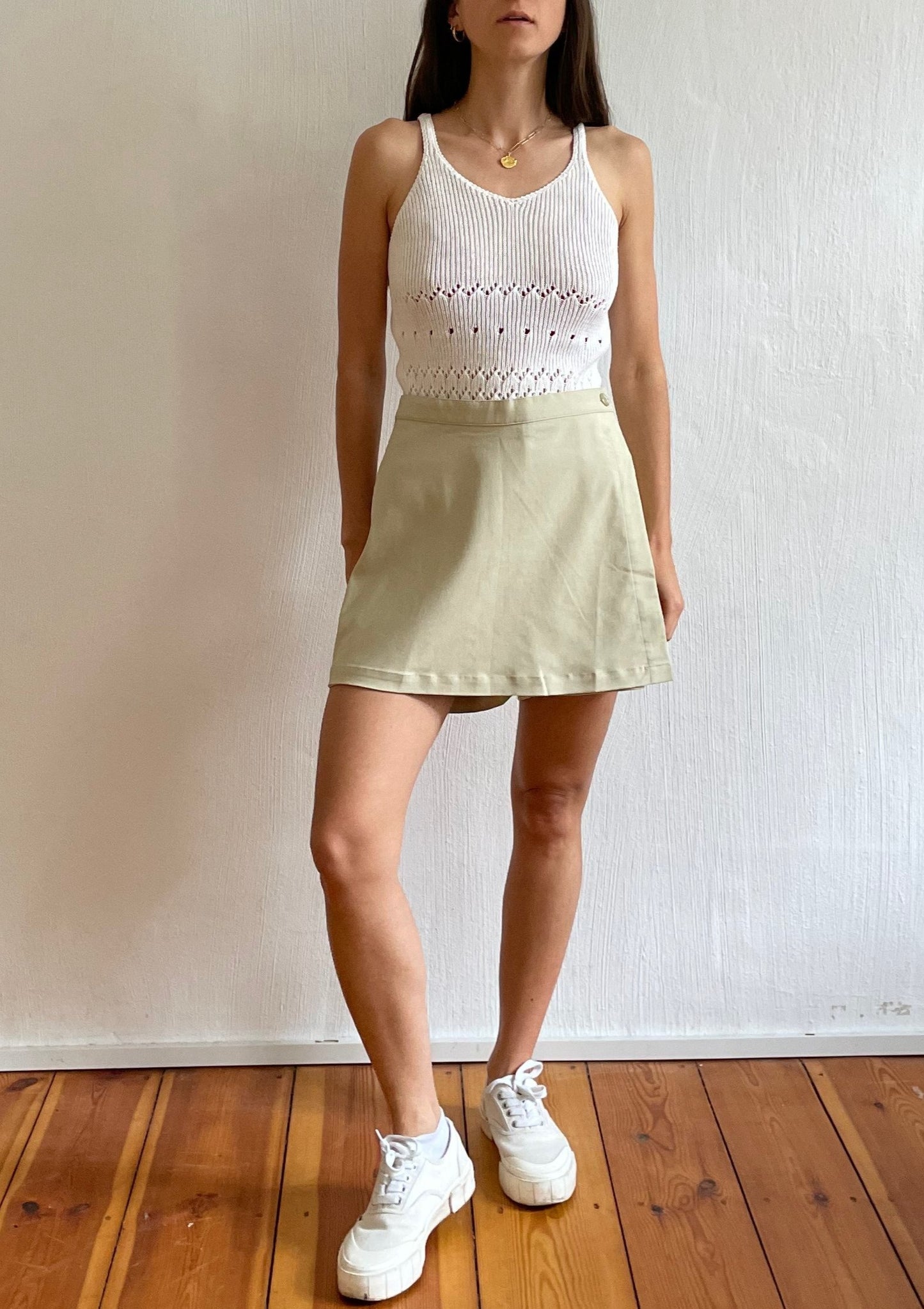 Vintage Minimal Knitted Tank XS-S