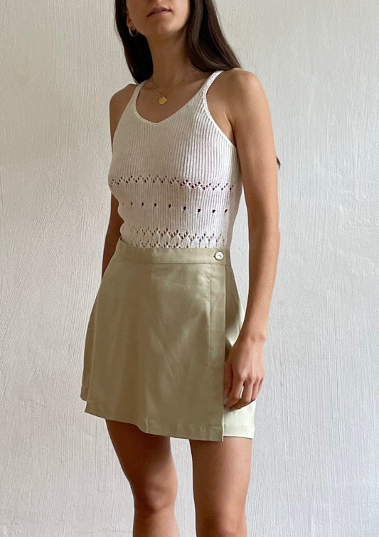 Vintage Minimal Knitted Tank XS-S