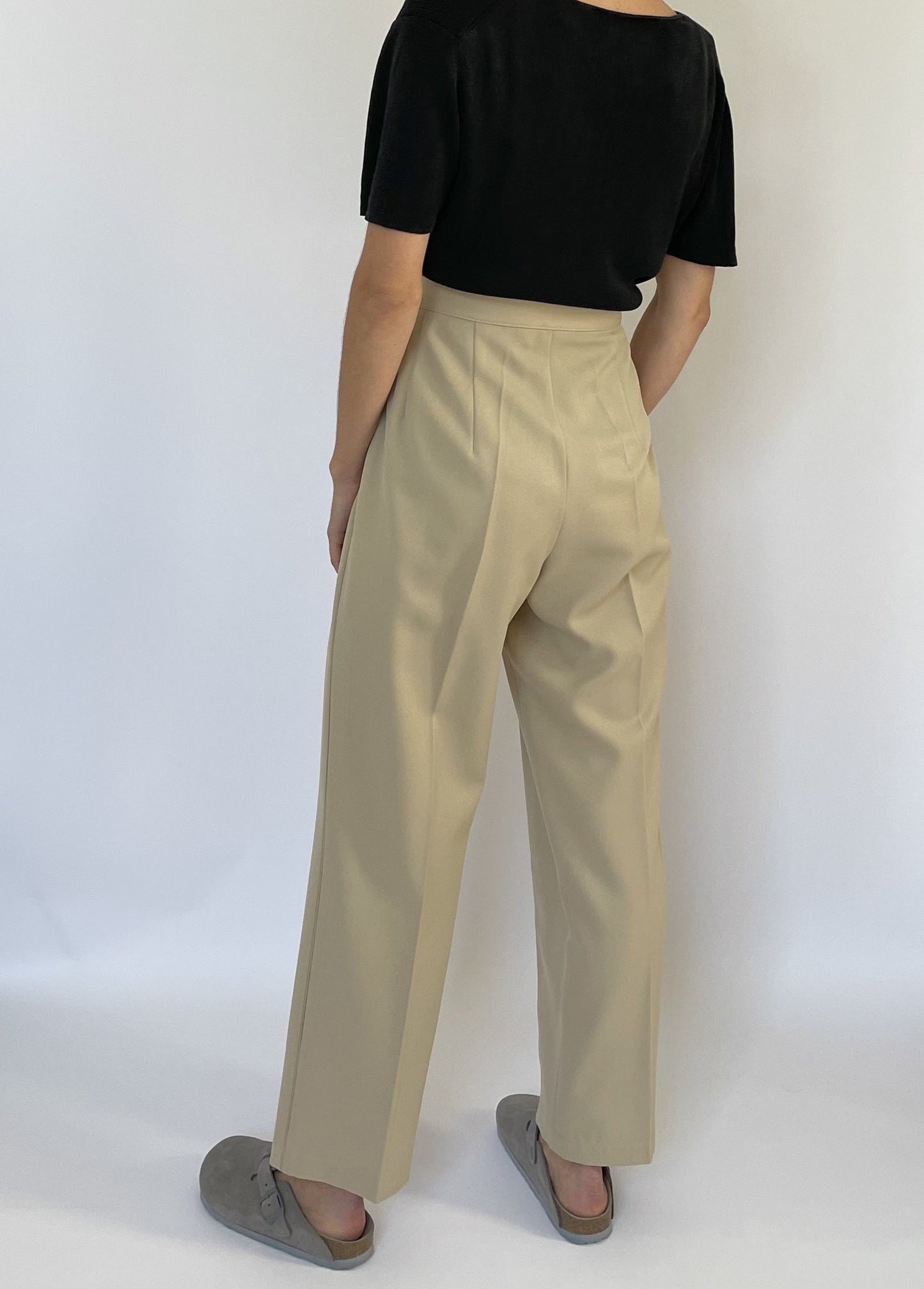 00's Neutral Tailored Trousers Size S Waist 31"