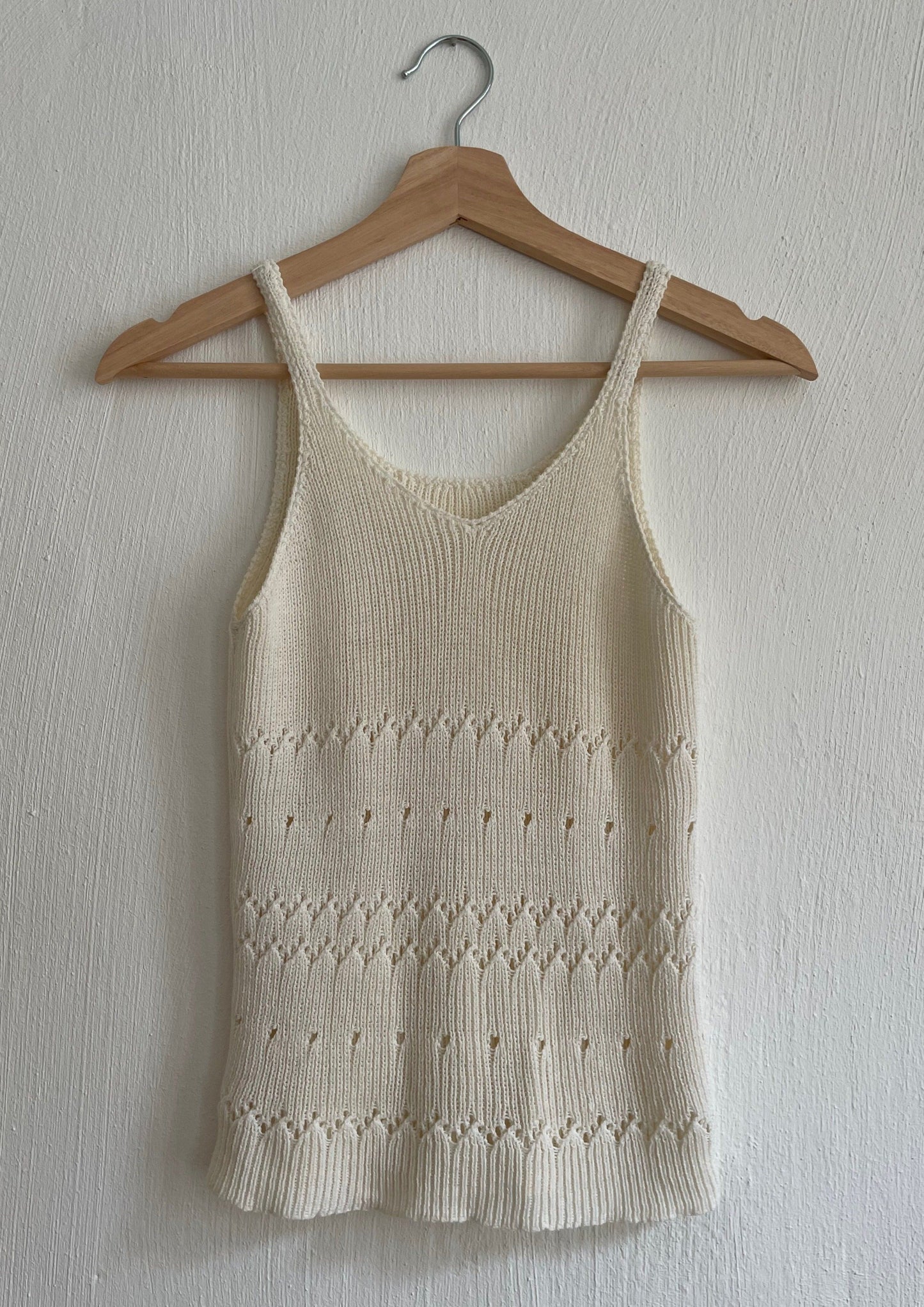 Vintage Minimal Knitted Tank XS-S