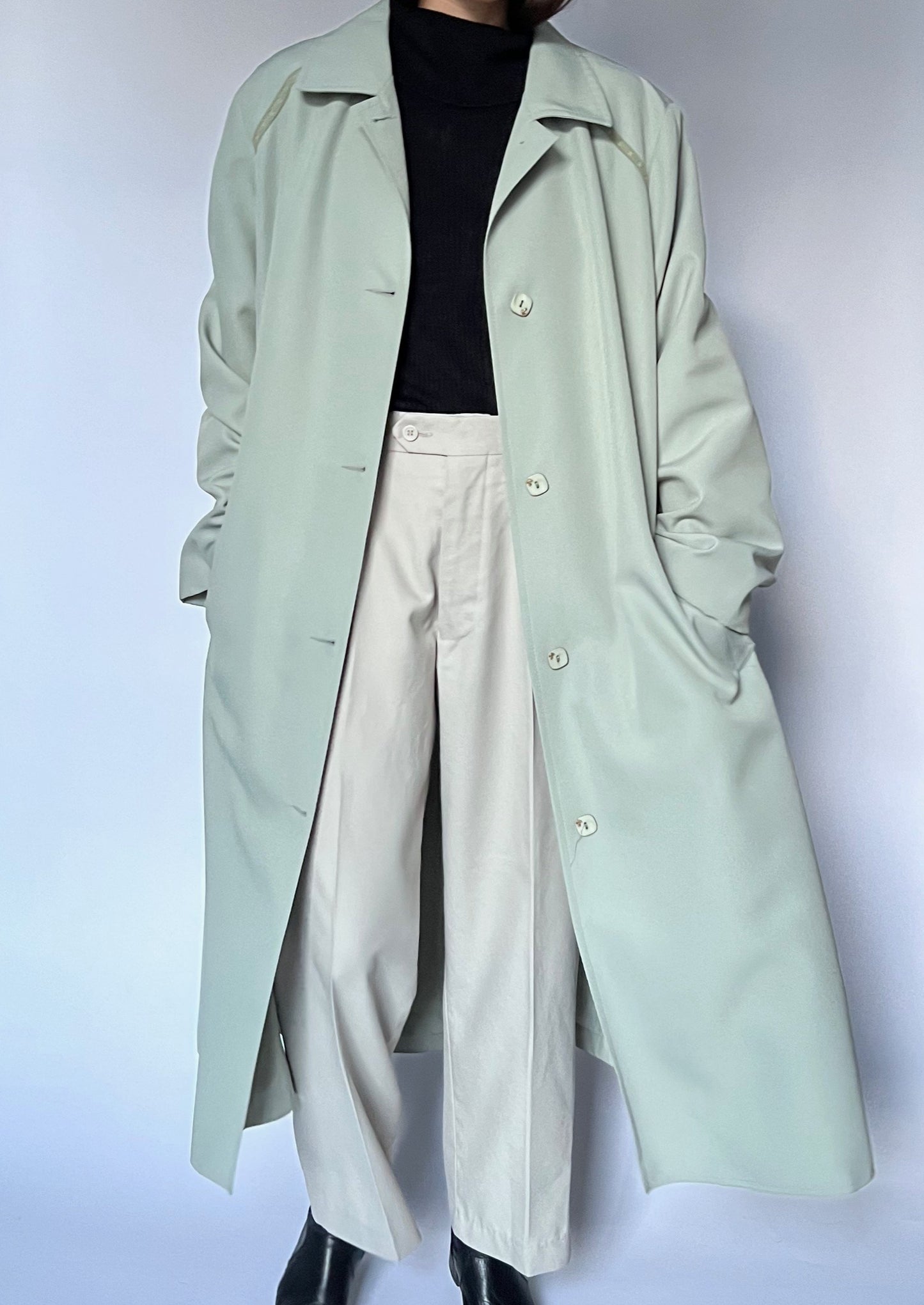 Sage Green Trench Coat S/M/L