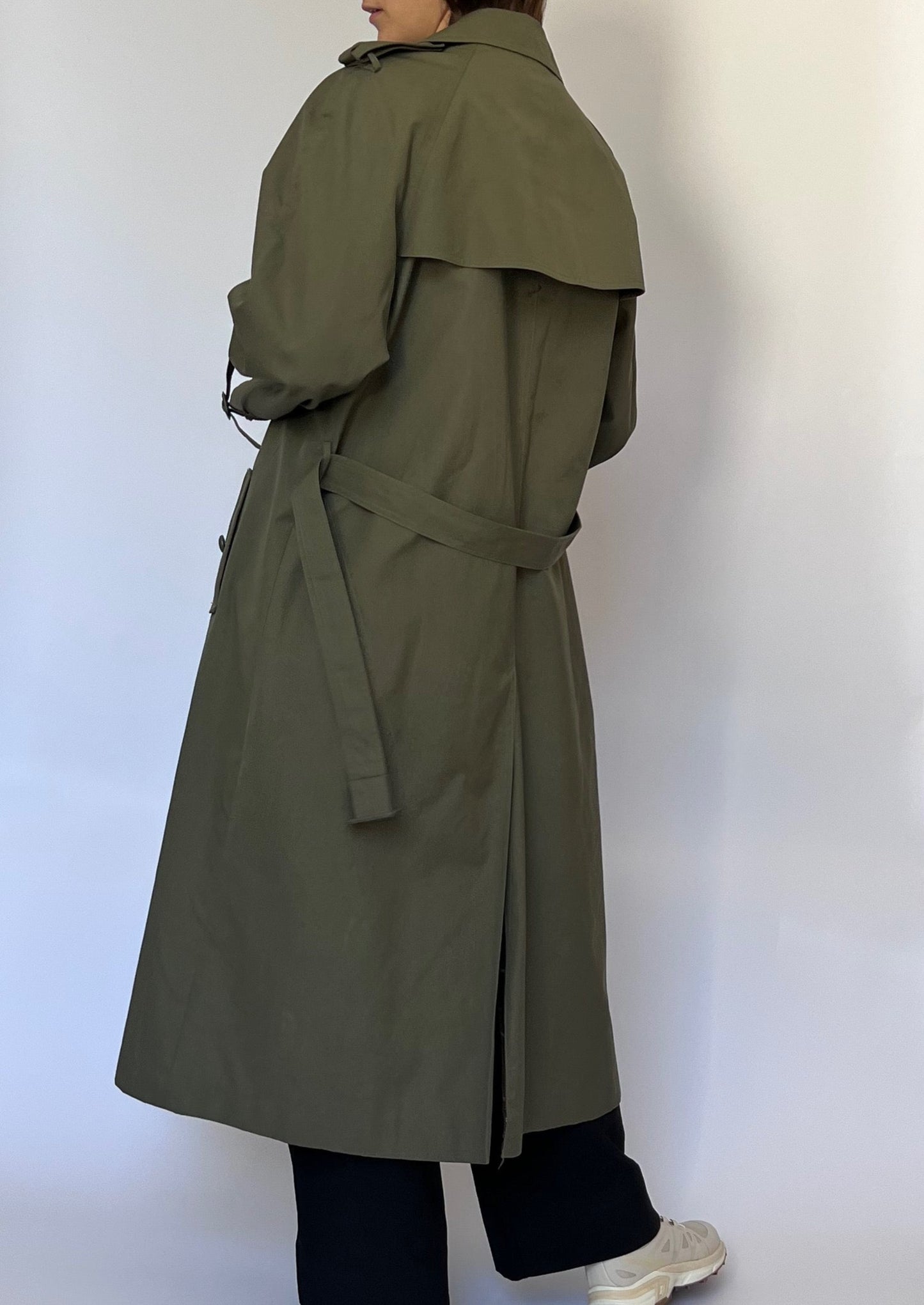 Vintage Classic Khaki Trench Coat S/M