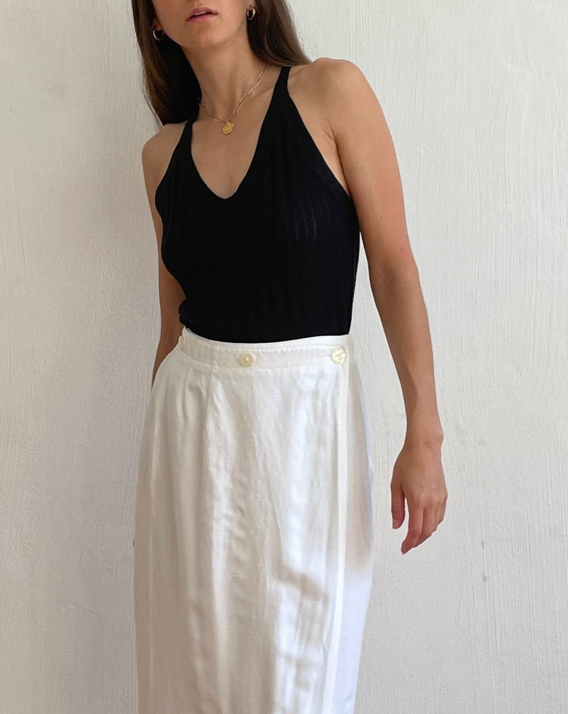 Minimal Cross Back Knitted Tank Size XS-S