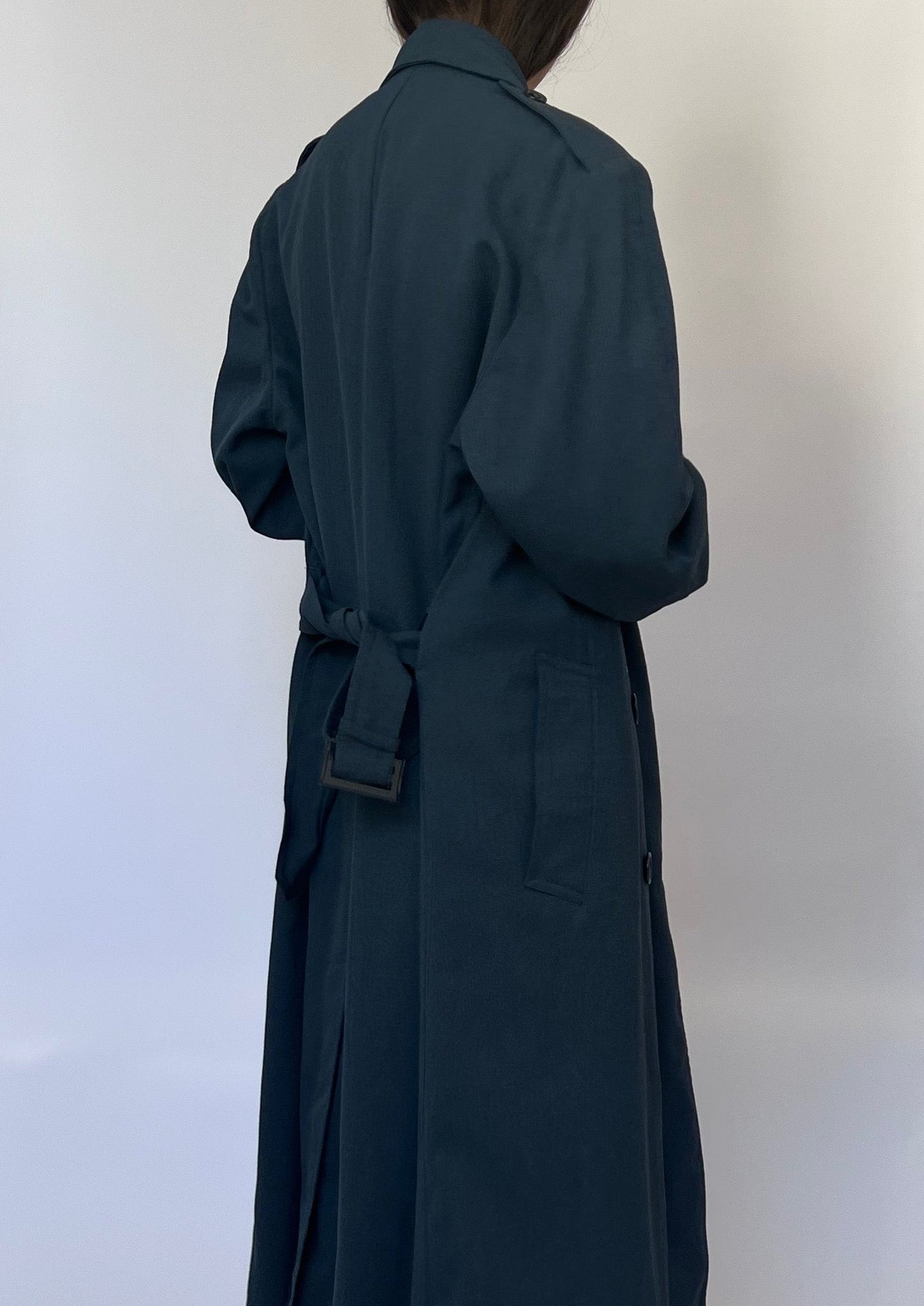 Ultimate Wool Navy Trench Coat M/L