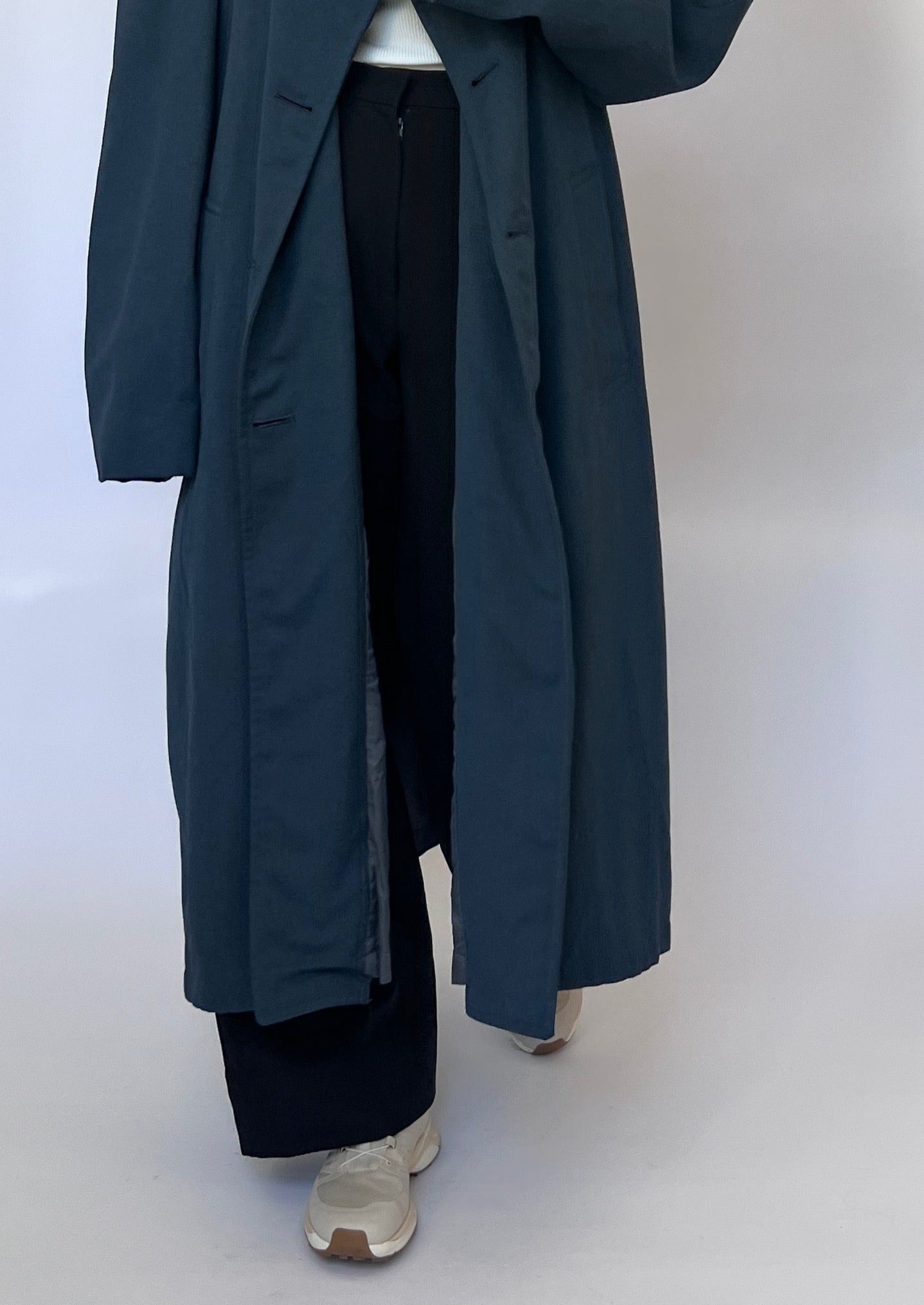 Ultimate Wool Navy Trench Coat M/L