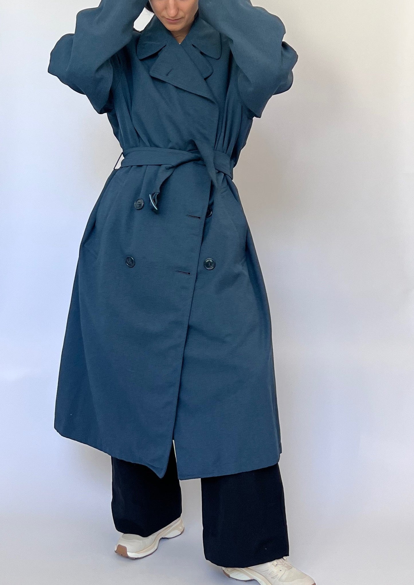 Ultimate Wool Navy Trench Coat M/L