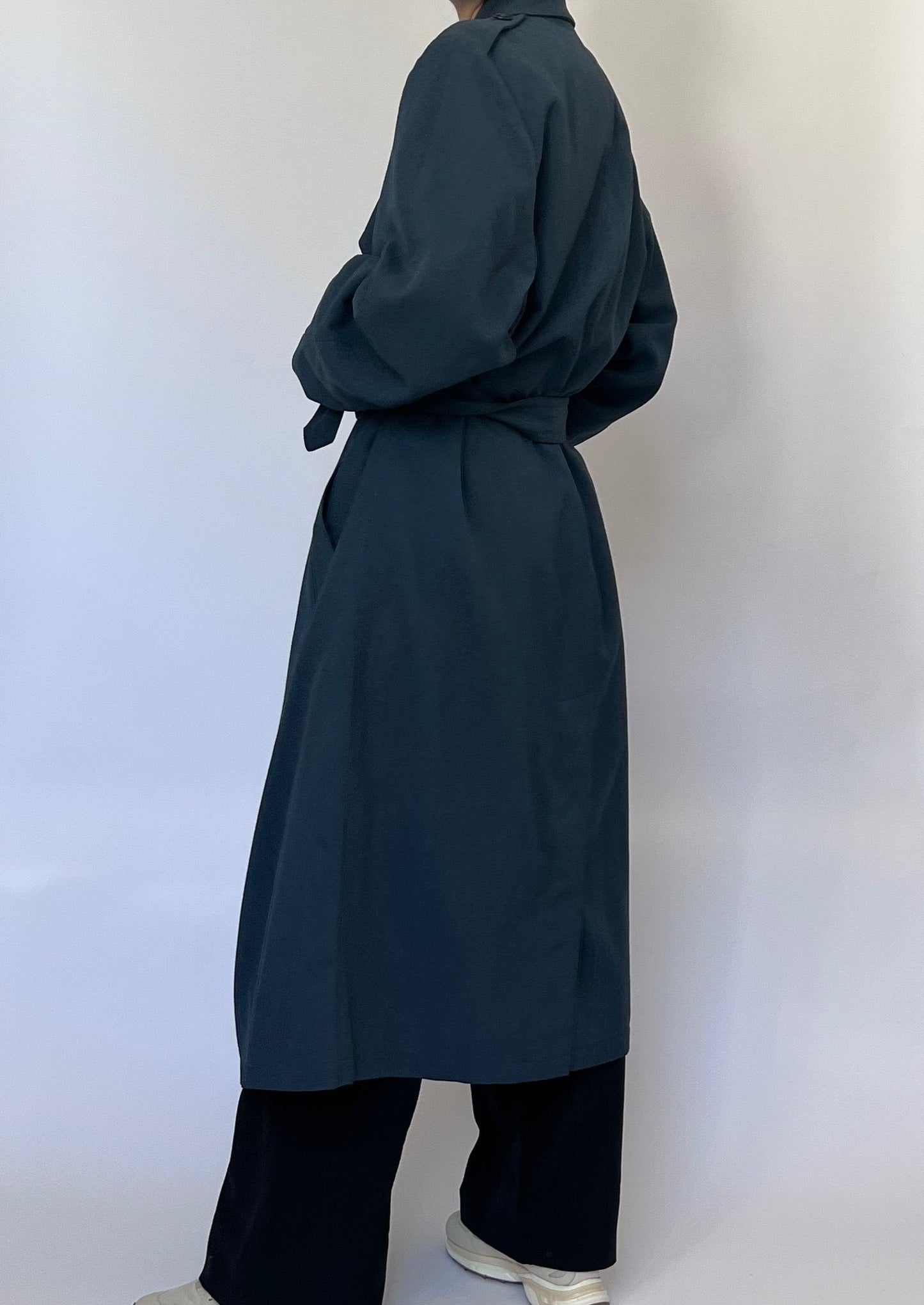 Ultimate Wool Navy Trench Coat M/L