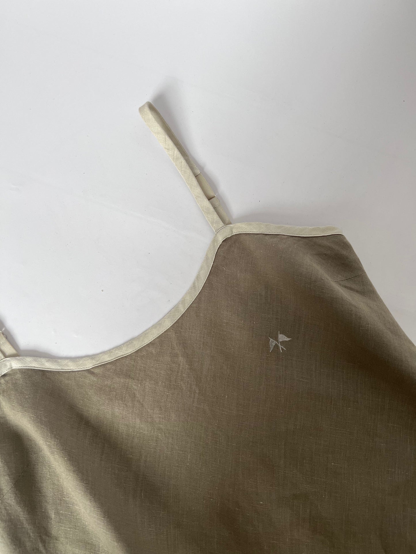 90s Burberry Linen Slip Dress XS/S