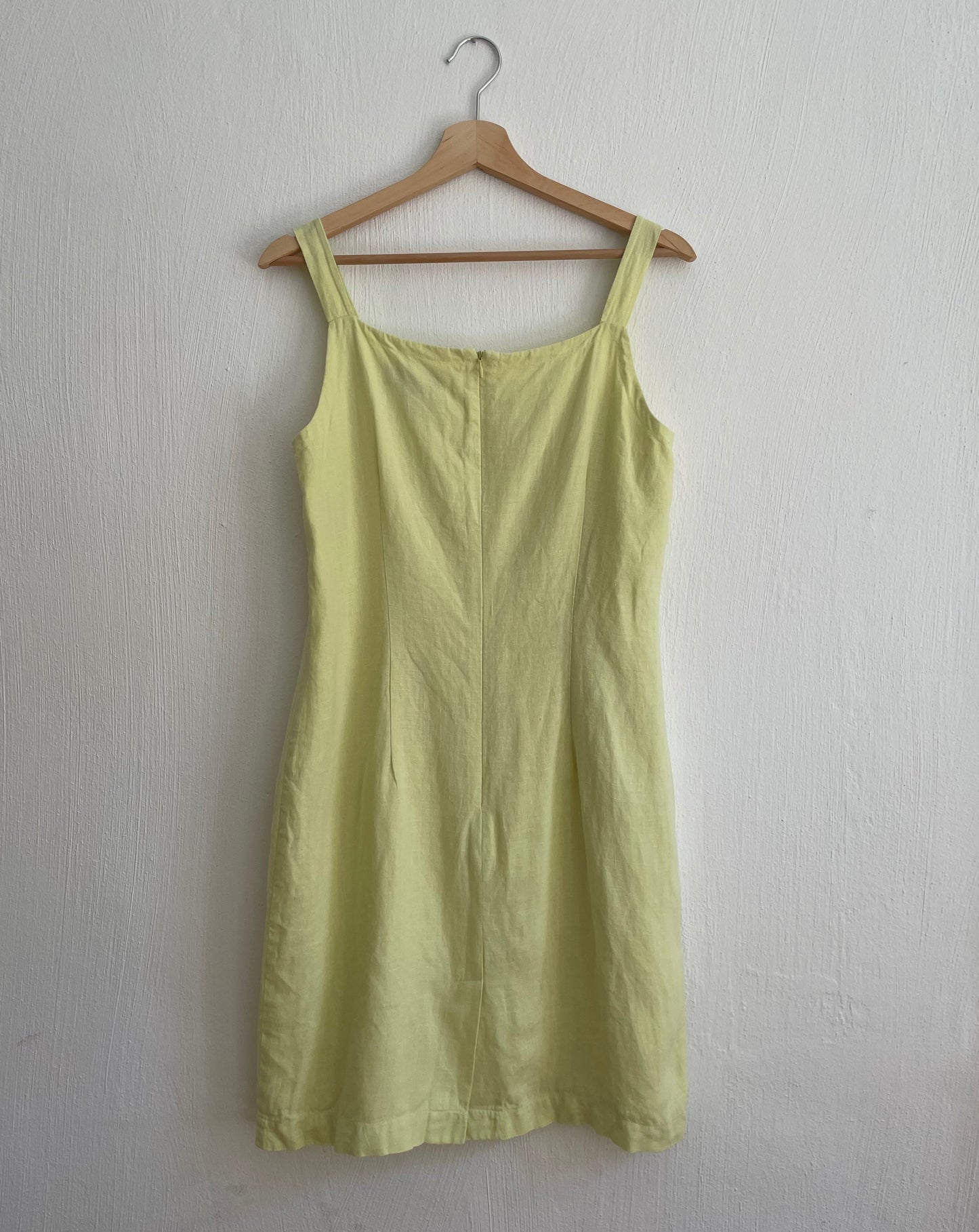 Vintage 90s Linen Minimal Dress Size M