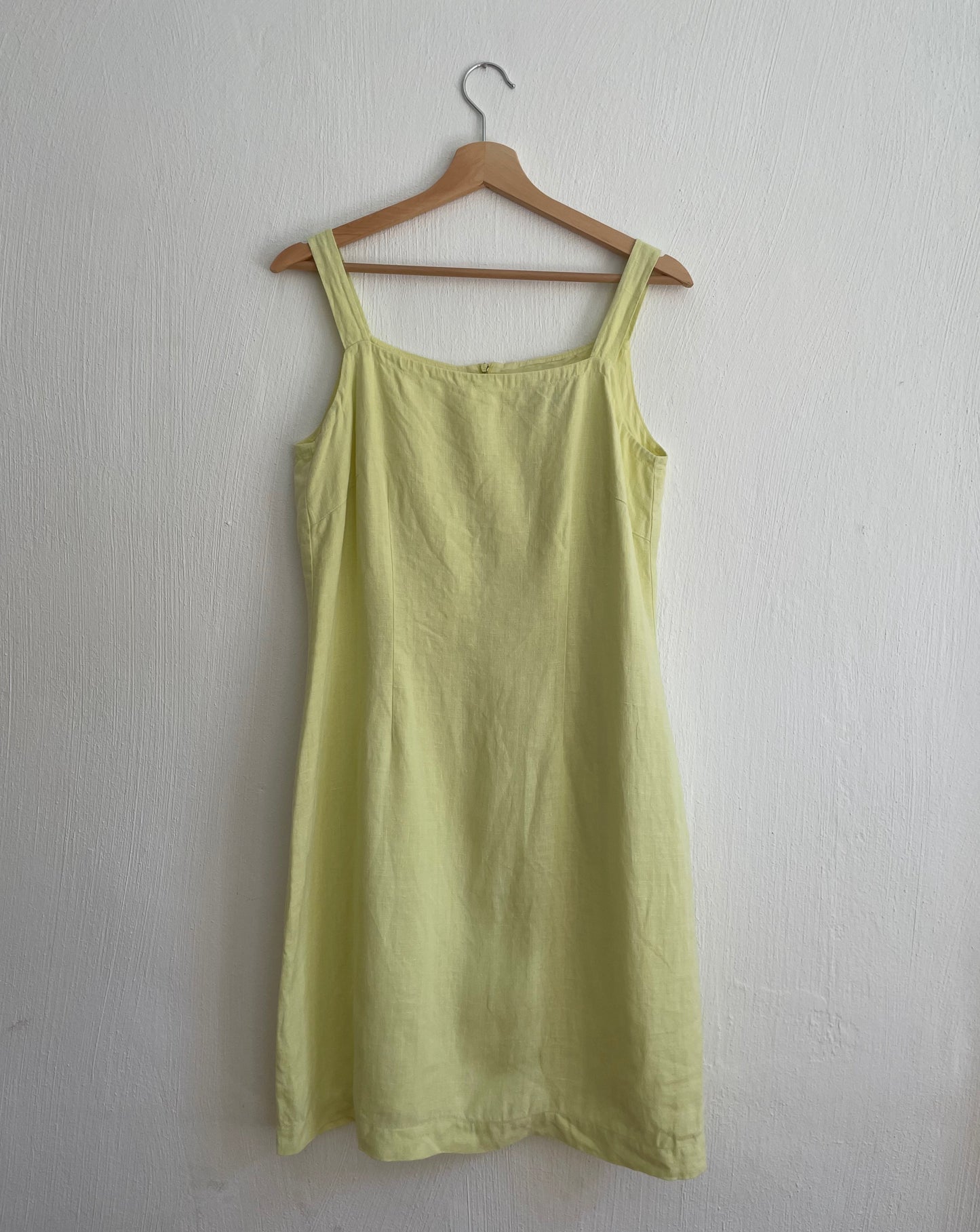 Vintage 90s Linen Minimal Dress Size M