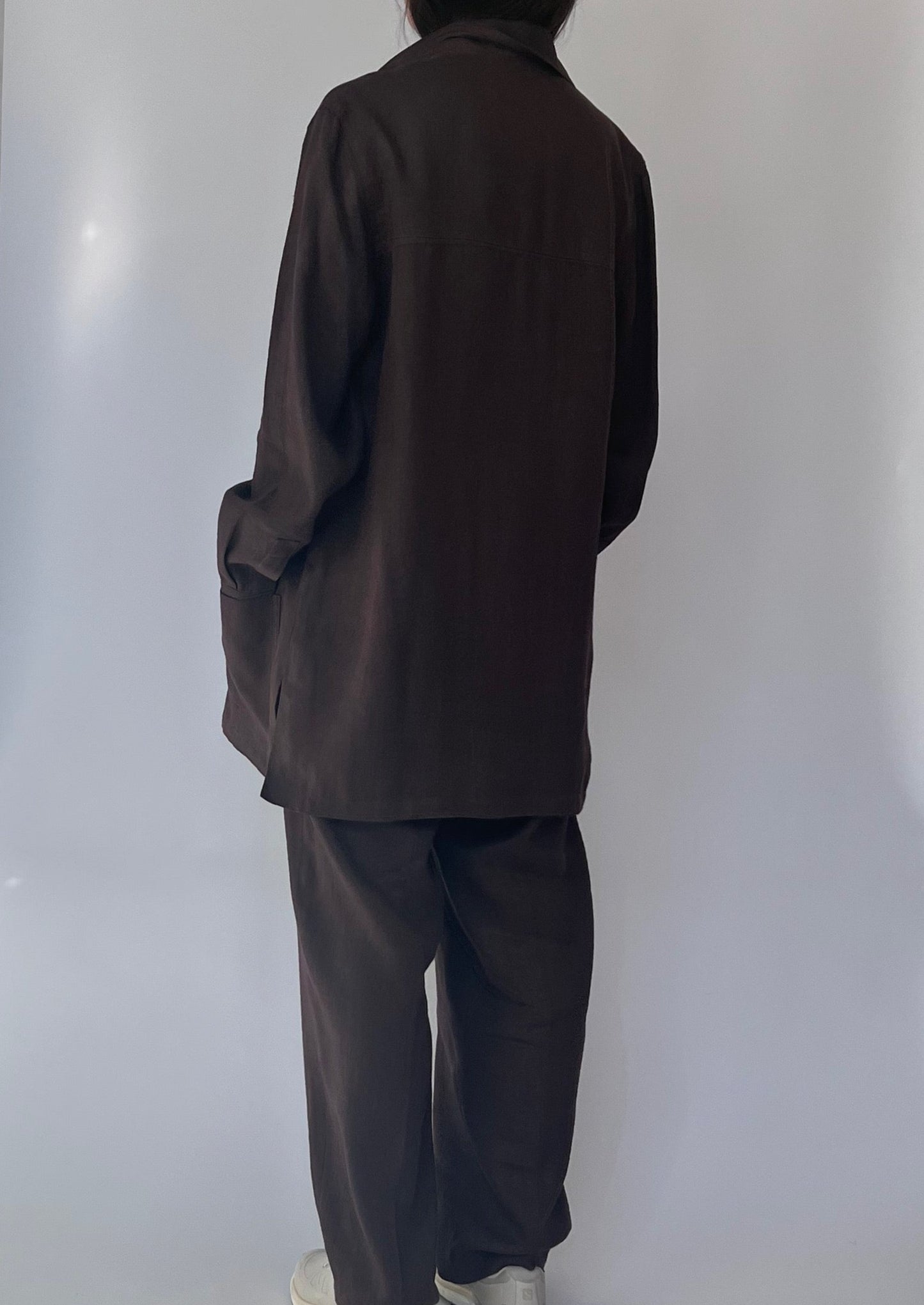 Aquascutum Linen Brown Suit S/M W'30"