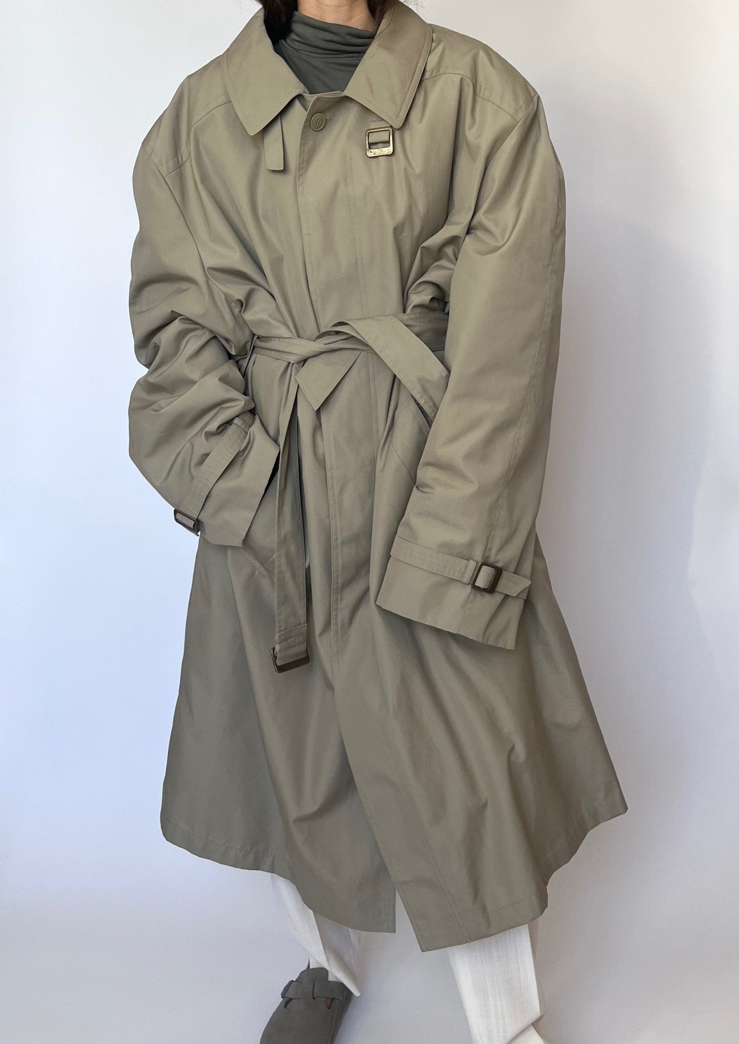 Winter Quilted Lined Relaxed Trench Coat M/L/XL