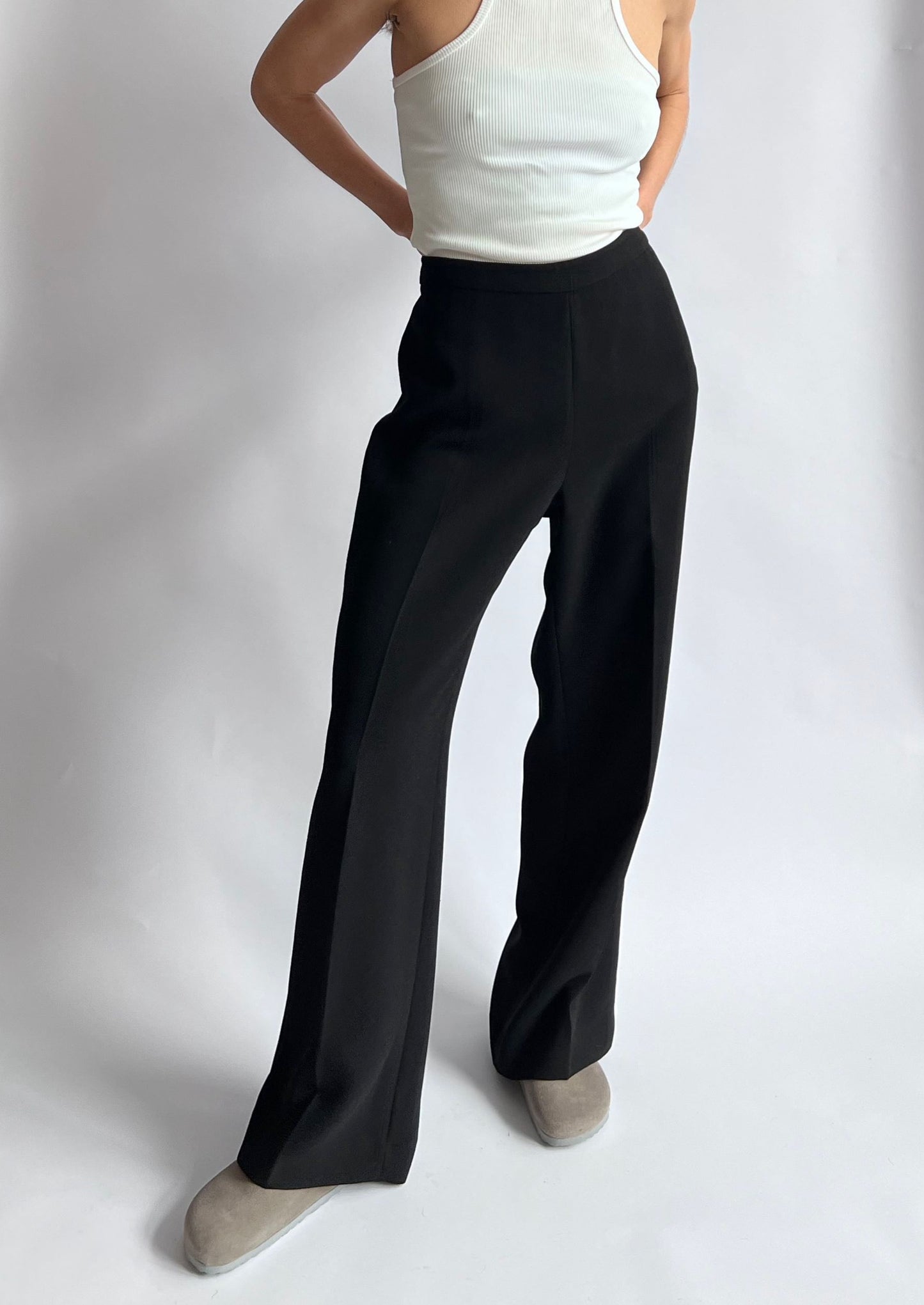 Wide Leg Relaxed Trousers M W'31"