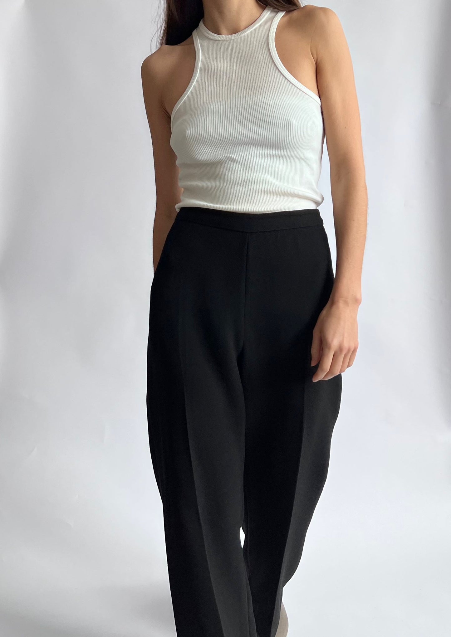 Wide Leg Relaxed Trousers M W'31"