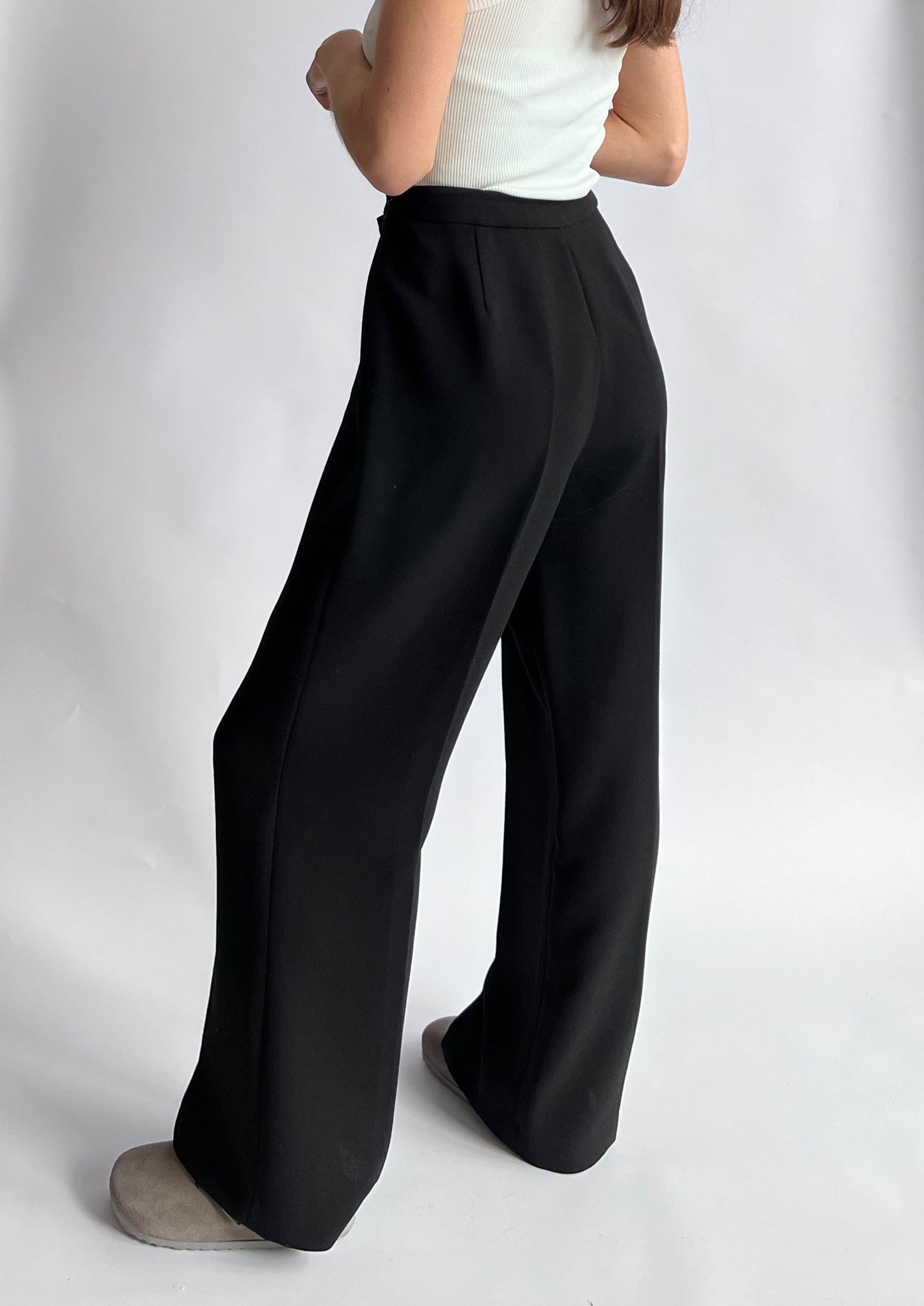 Wide Leg Relaxed Trousers M W'31"