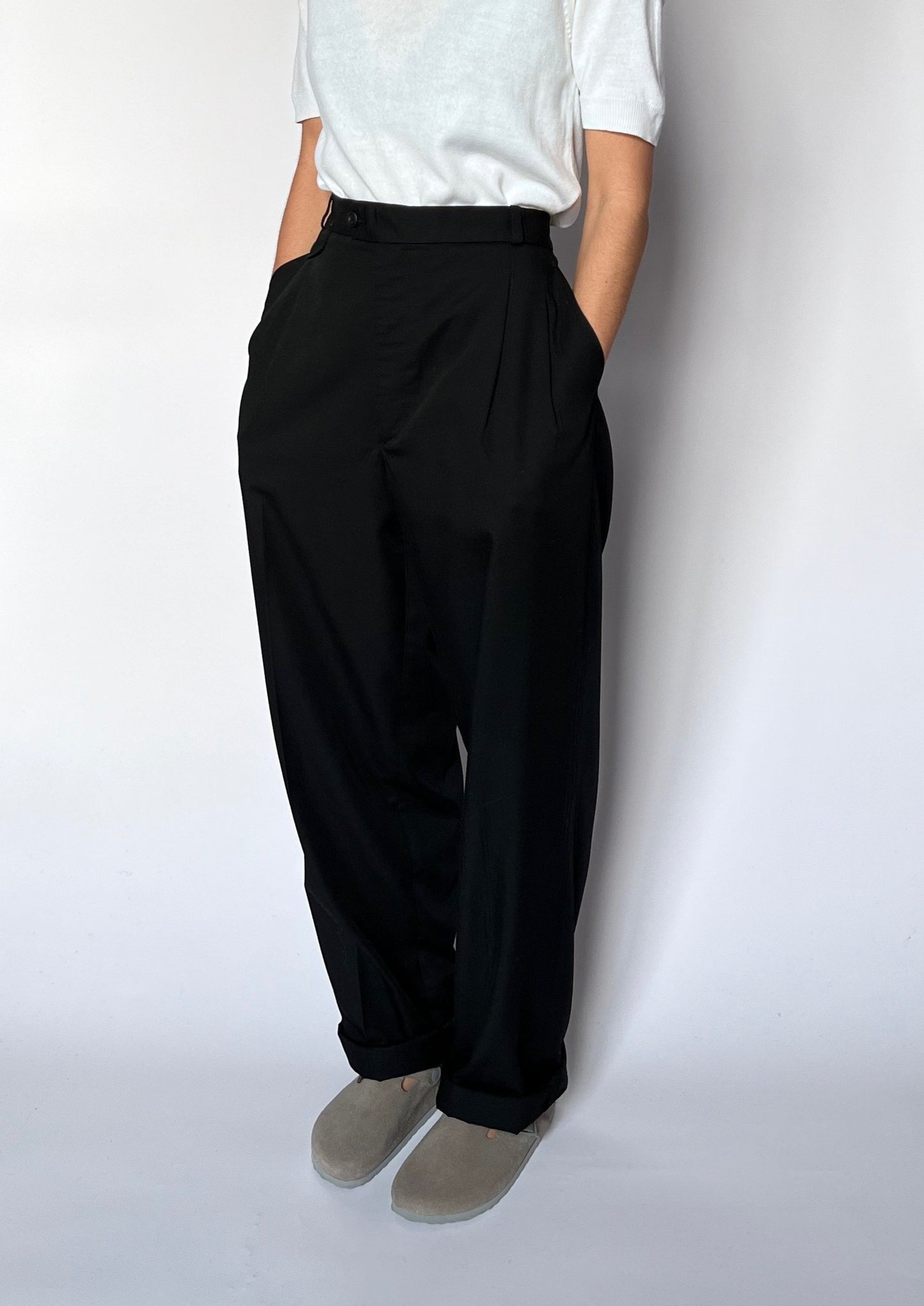 90s Pleated Trousers W'33" M/L