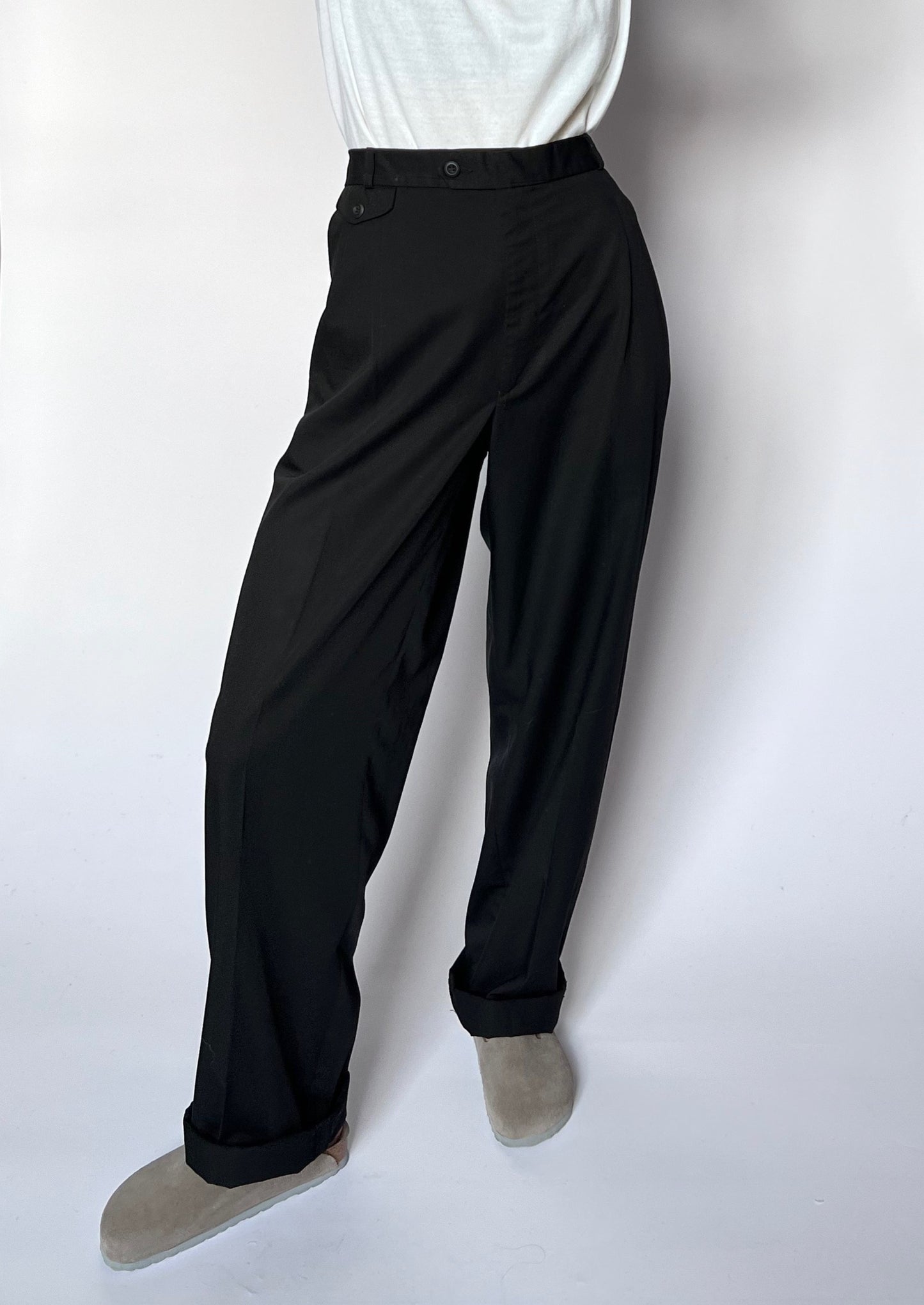 90s Pleated Trousers W'33" M/L