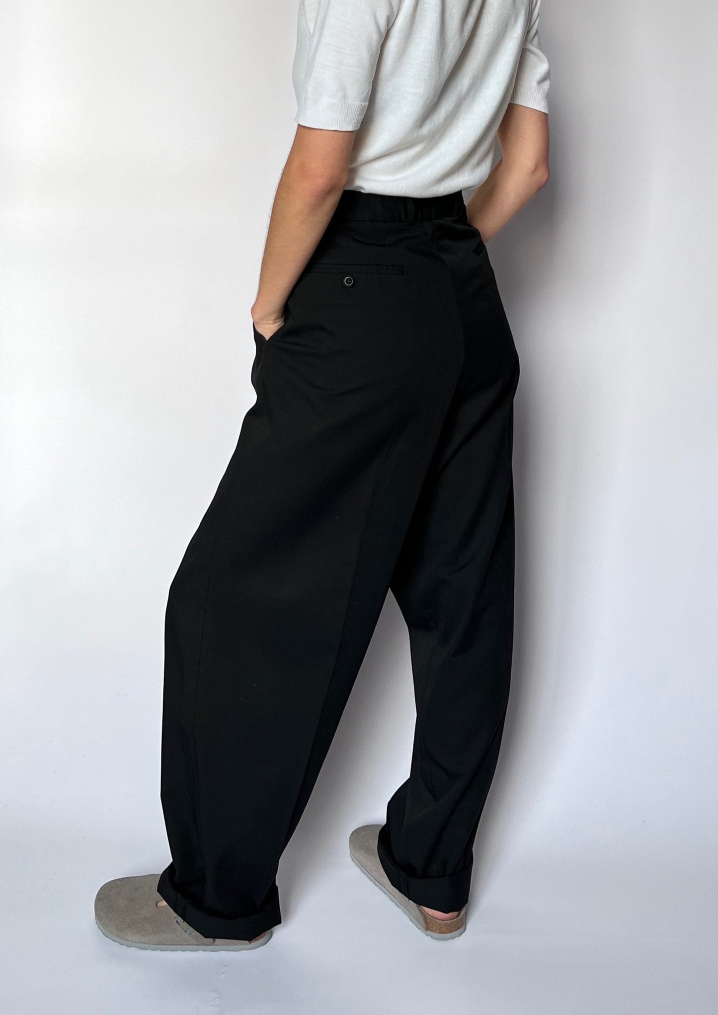 90s Pleated Trousers W'33" M/L