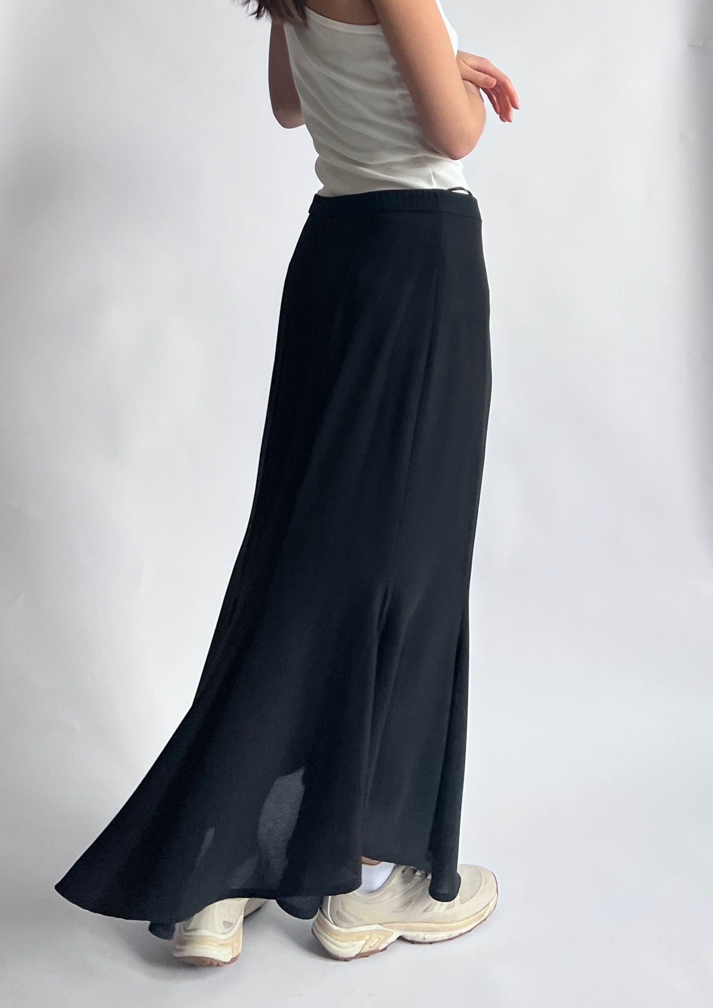 Frank Usher Godet Split Maxi Skirt M '30"