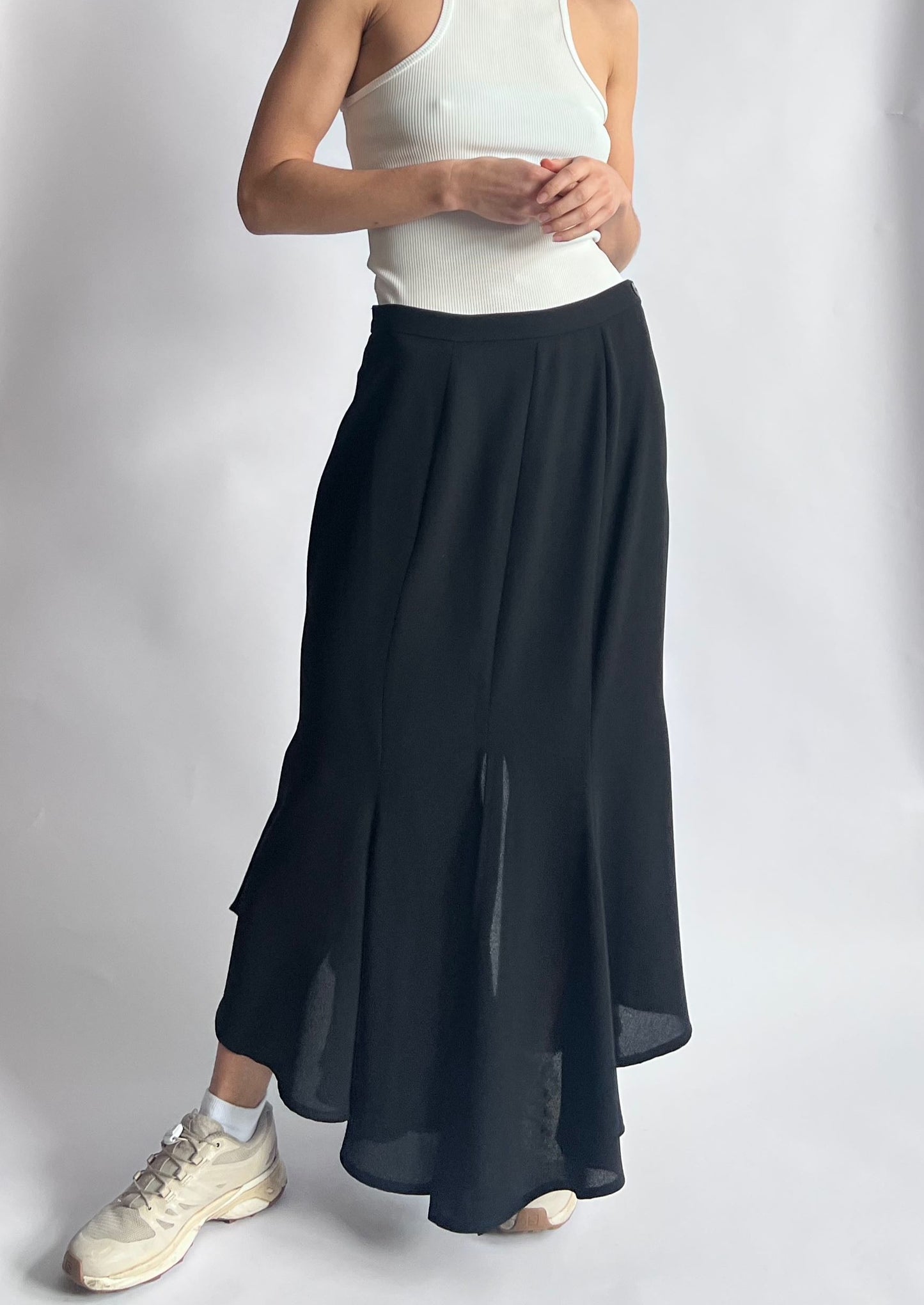 Frank Usher Godet Split Maxi Skirt M '30"