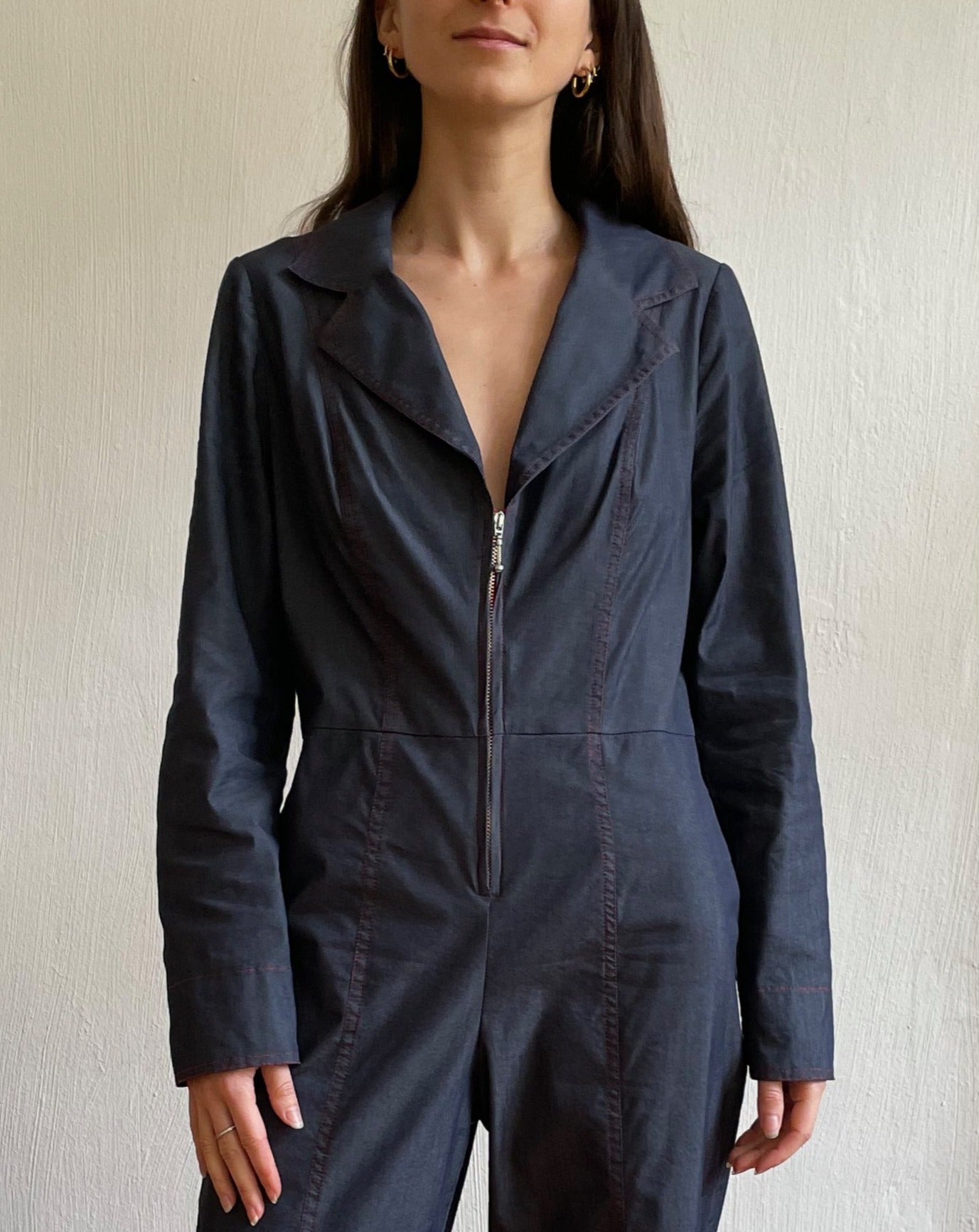 Vintage Lightweight Denim Jumpsuit Boilersuit Size S