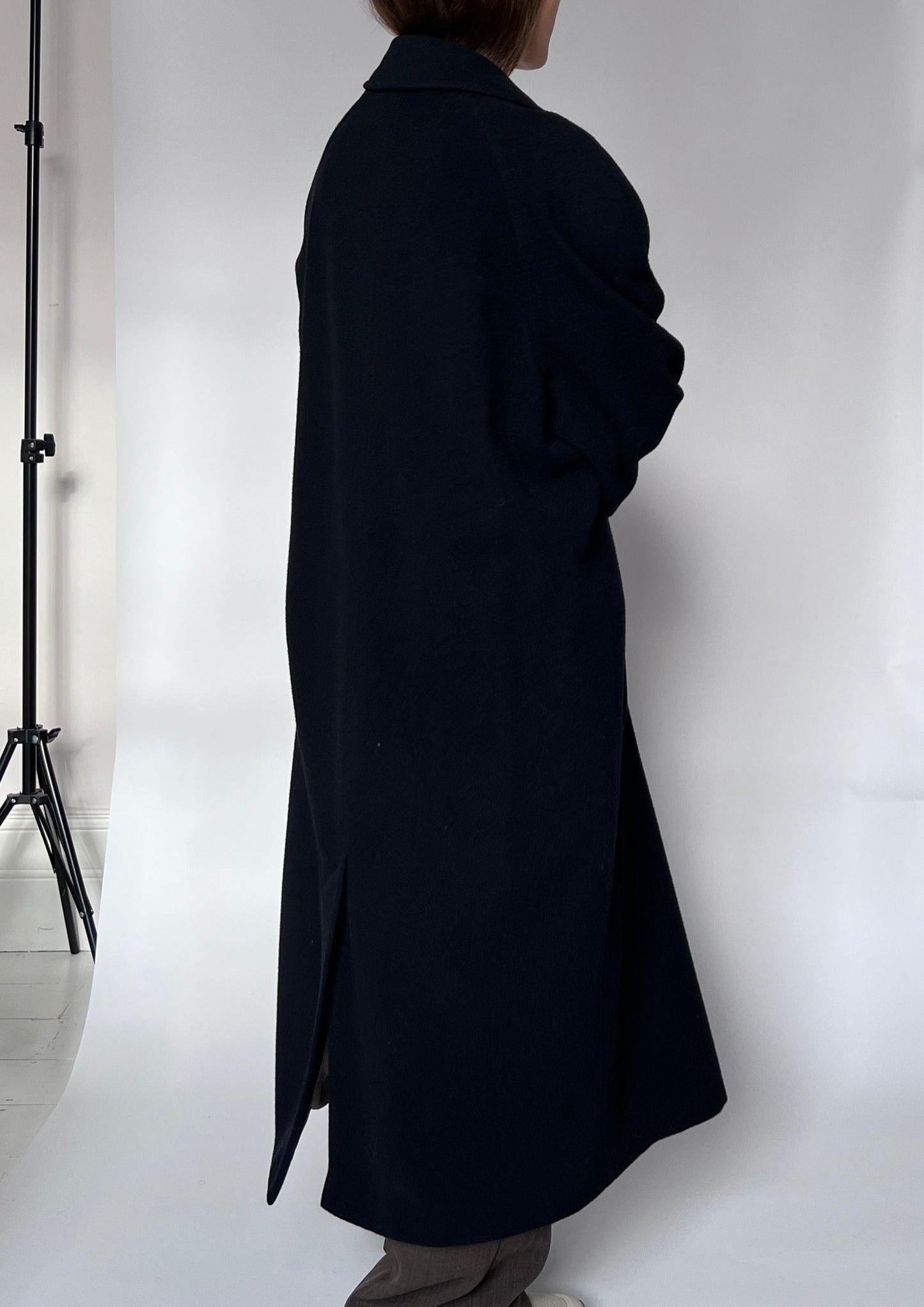 Navy Wool Pierre Cardin Coat S/M/L