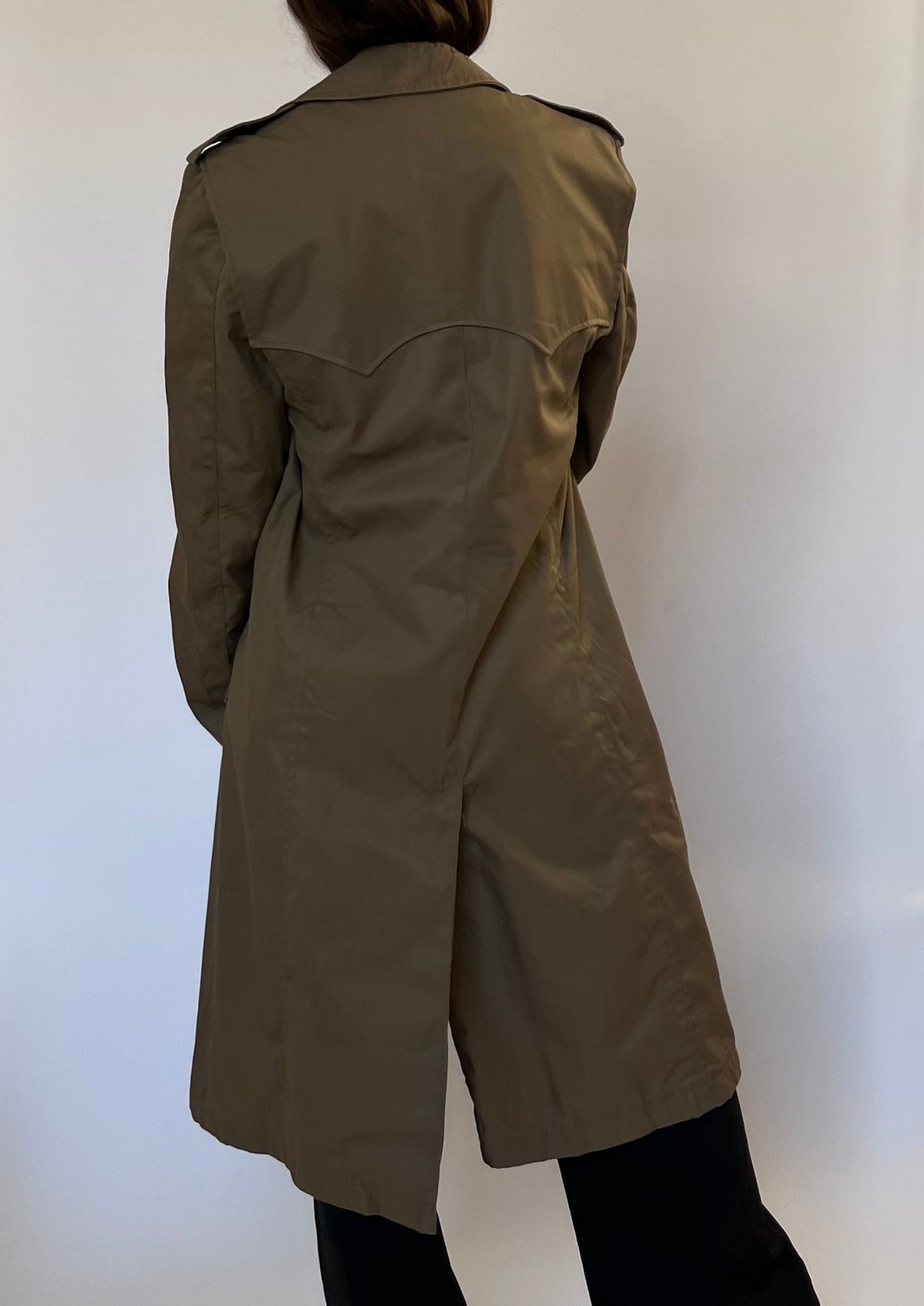 Khaki Trench Coat Removable Lining S/M