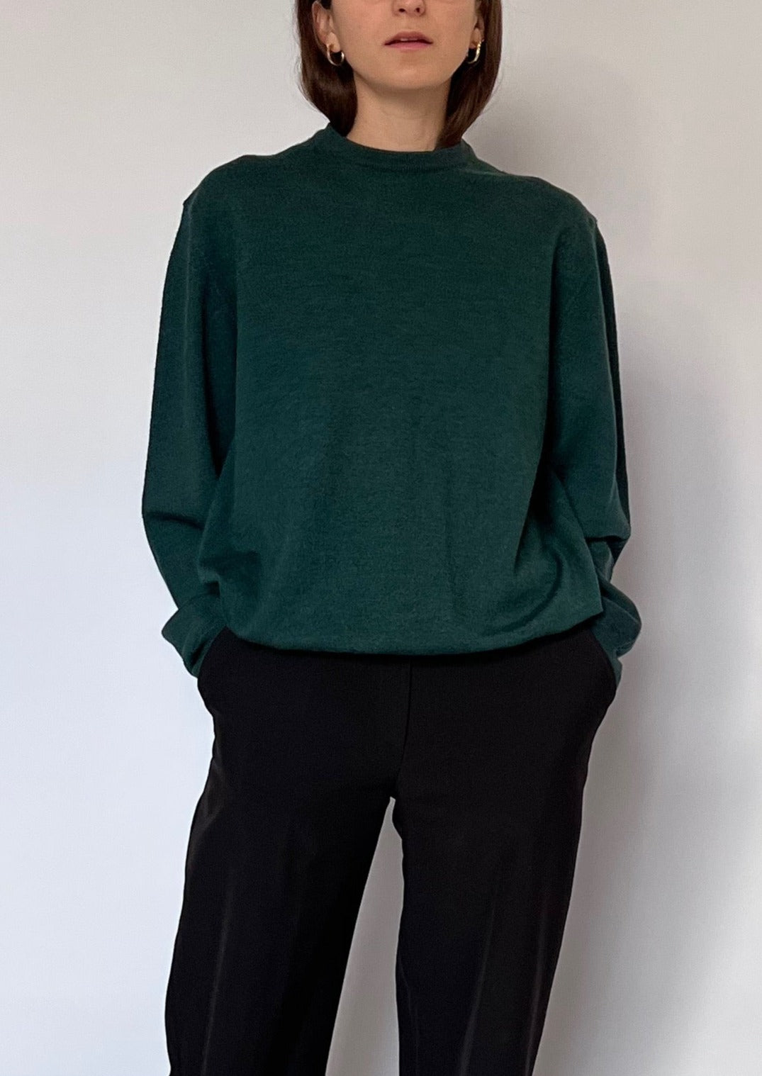 Vintage Green Italian Wool Jumper S/M