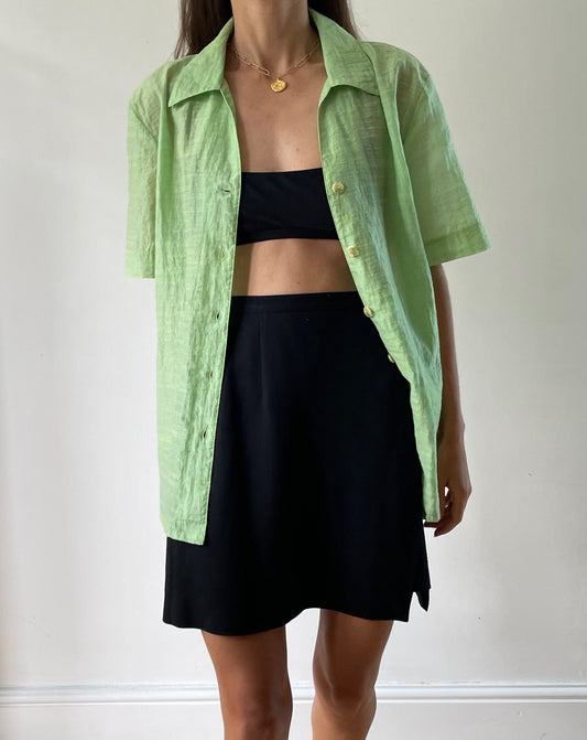 Vintage Green Resort Shirt Size S-L