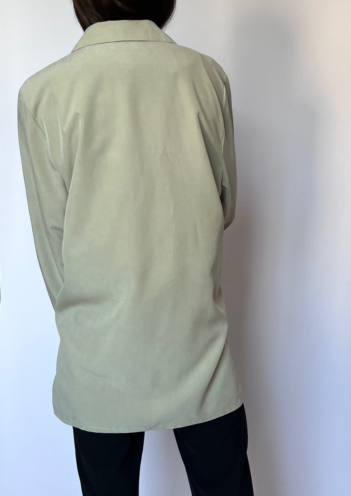 Light Khaki Fluid Oversized Shirt S/M